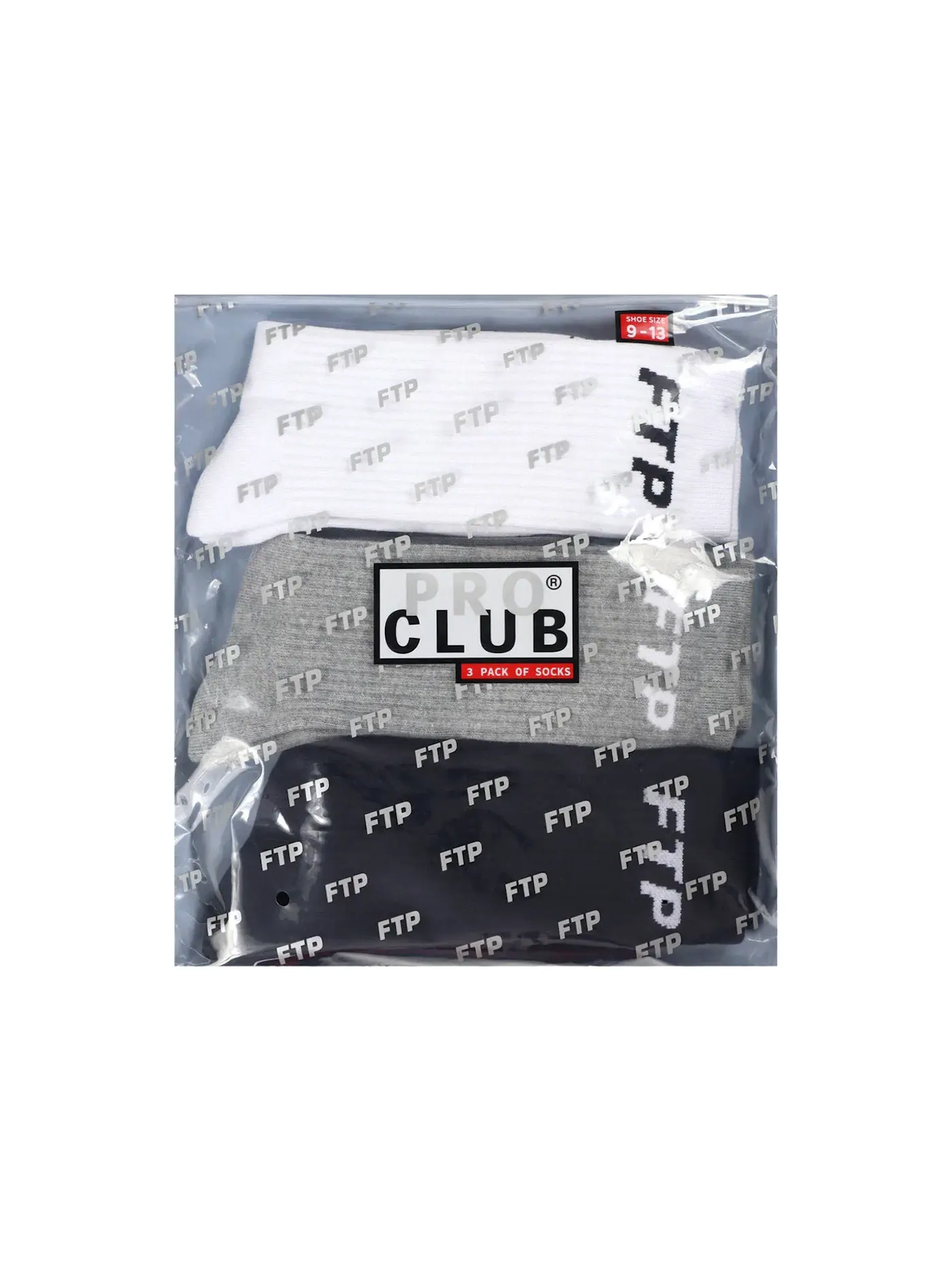 Мужской набор носков 3 пары Socks (3 Pack) FTP — изображение 2 из 2, мульти