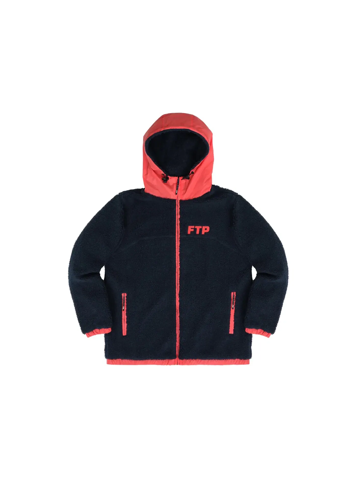 Мужская куртка из флиса с принтом FTP Jacket — изображение 1 из 2, темно-синий