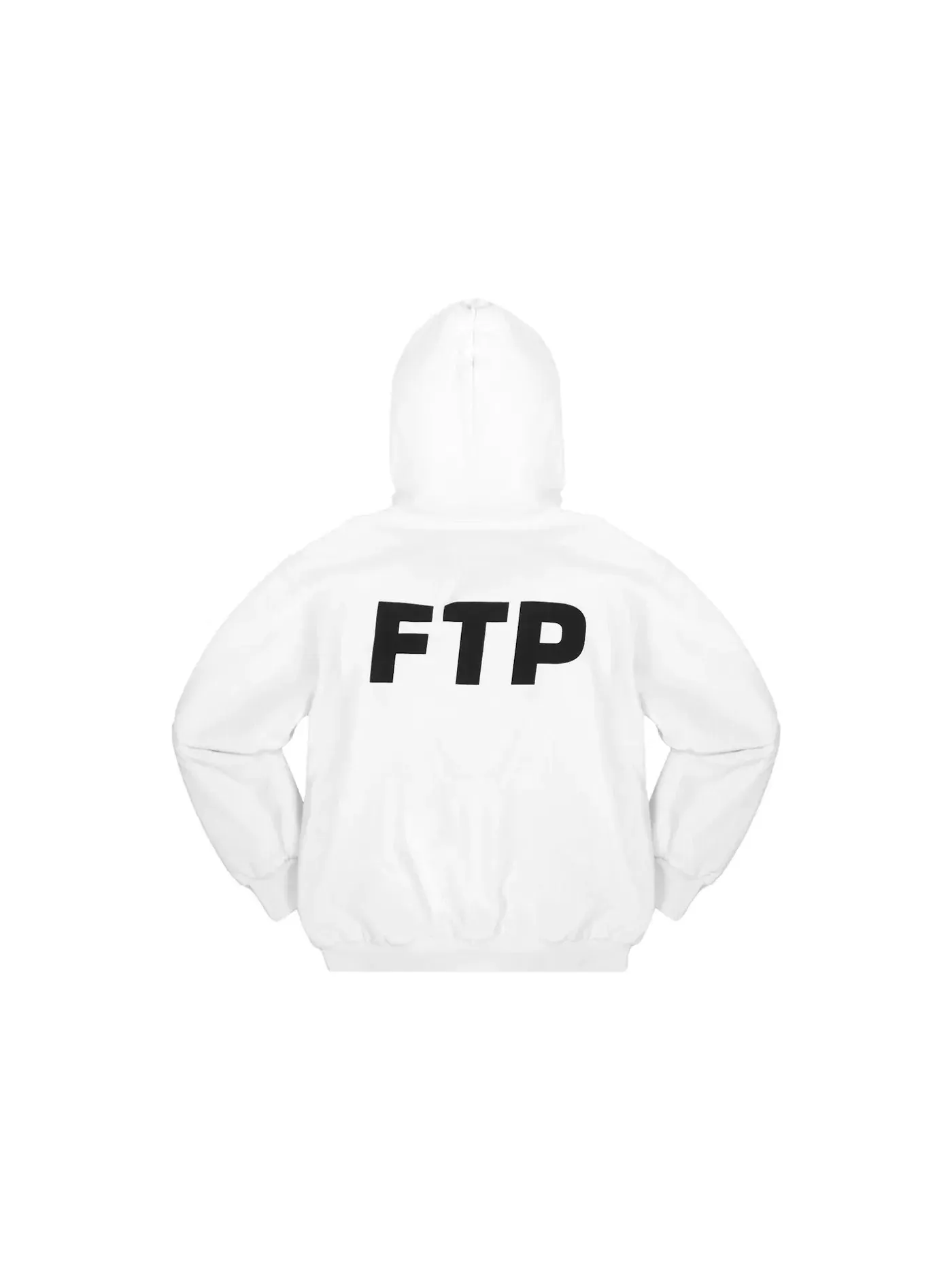 Мужской худи с принтом FTP Reversible Logo Hoodie — изображение 2 из 3, белый