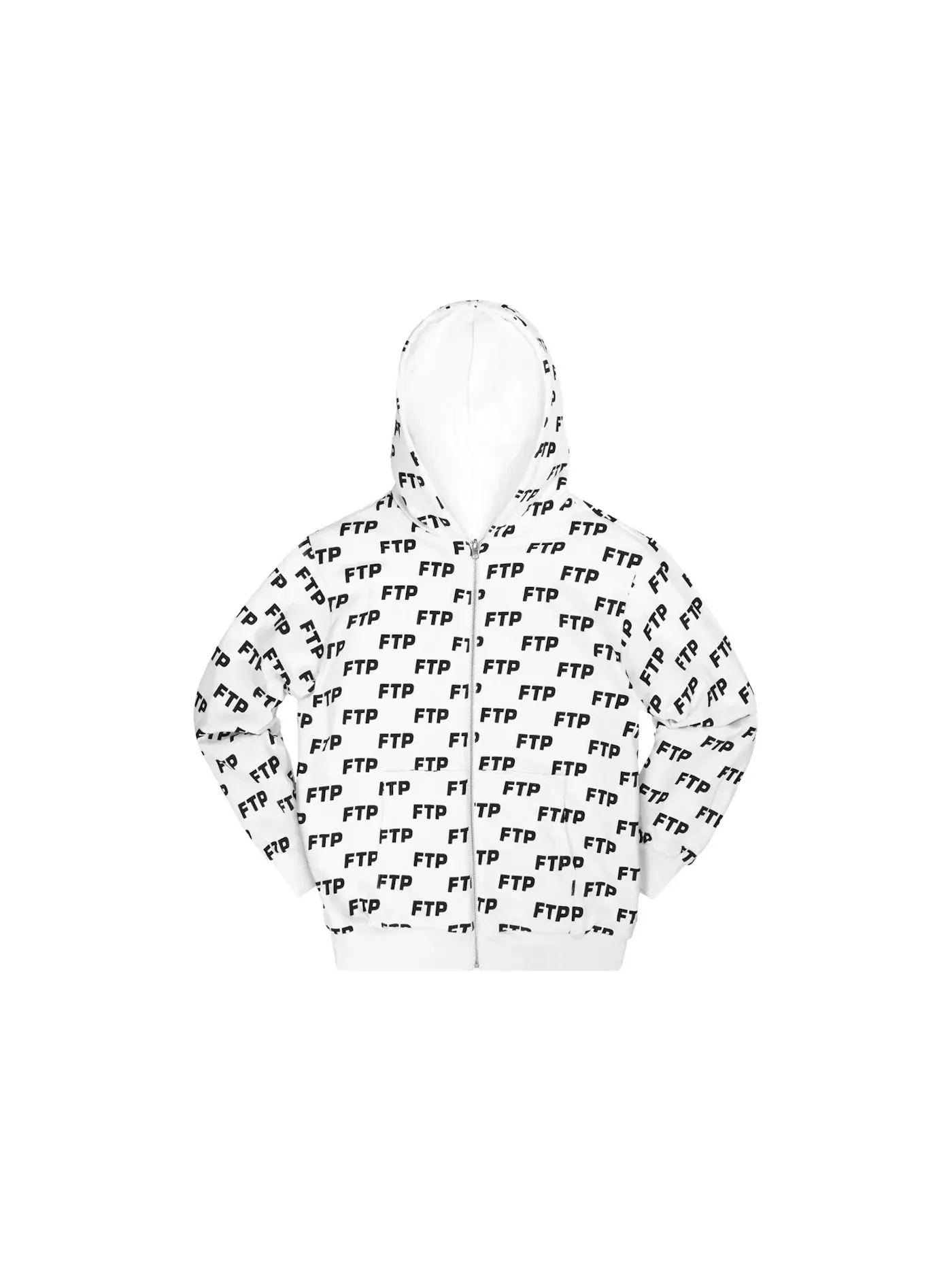 Мужской худи с принтом FTP Reversible Logo Hoodie — изображение 3 из 3, белый