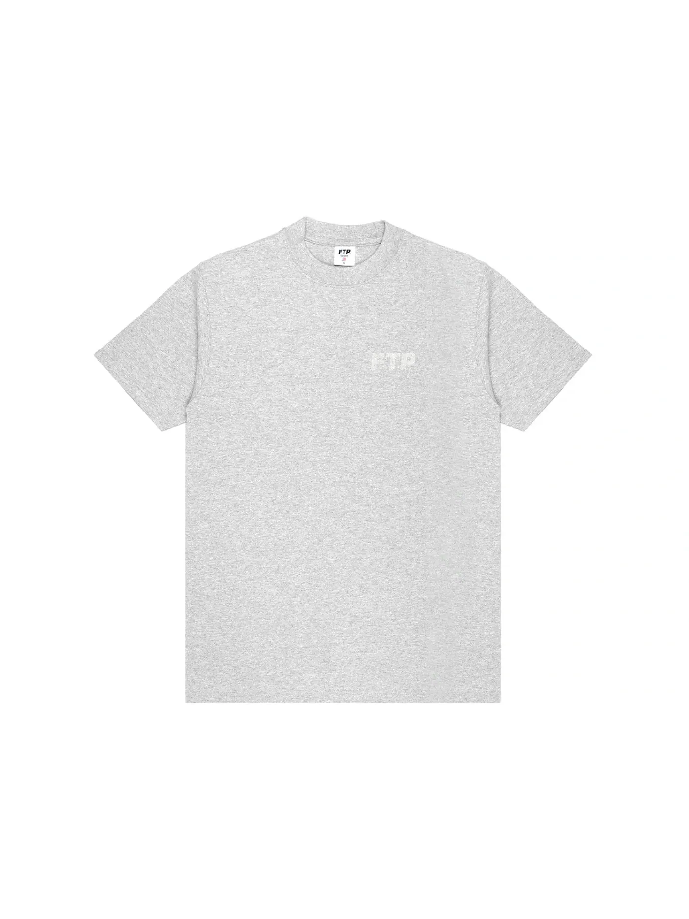 Мужская футболка с принтом FTP Rhinestone Logo Tee FTP — изображение 1 из 2, серый