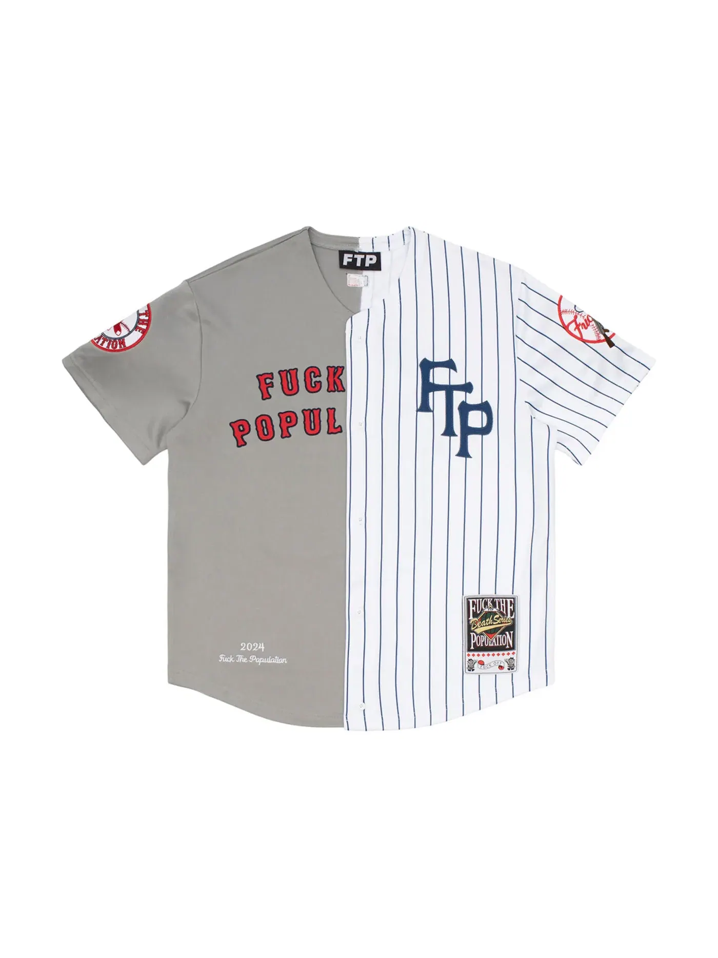 Мужская футбольная футболка Jersey FTP — изображение 1 из 2, серый