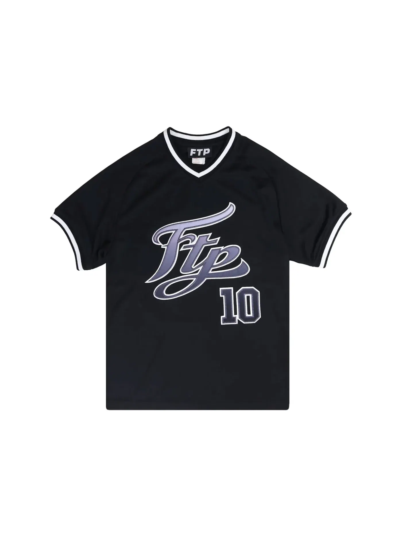 Мужской джерси с принтом FTP Script Pullover Jersey — изображение 1 из 2, черный