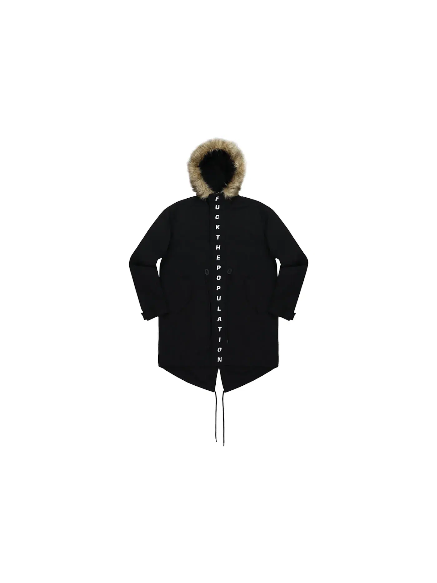Мужская парка с принтом FTP Parka — изображение 1 из 2, черный