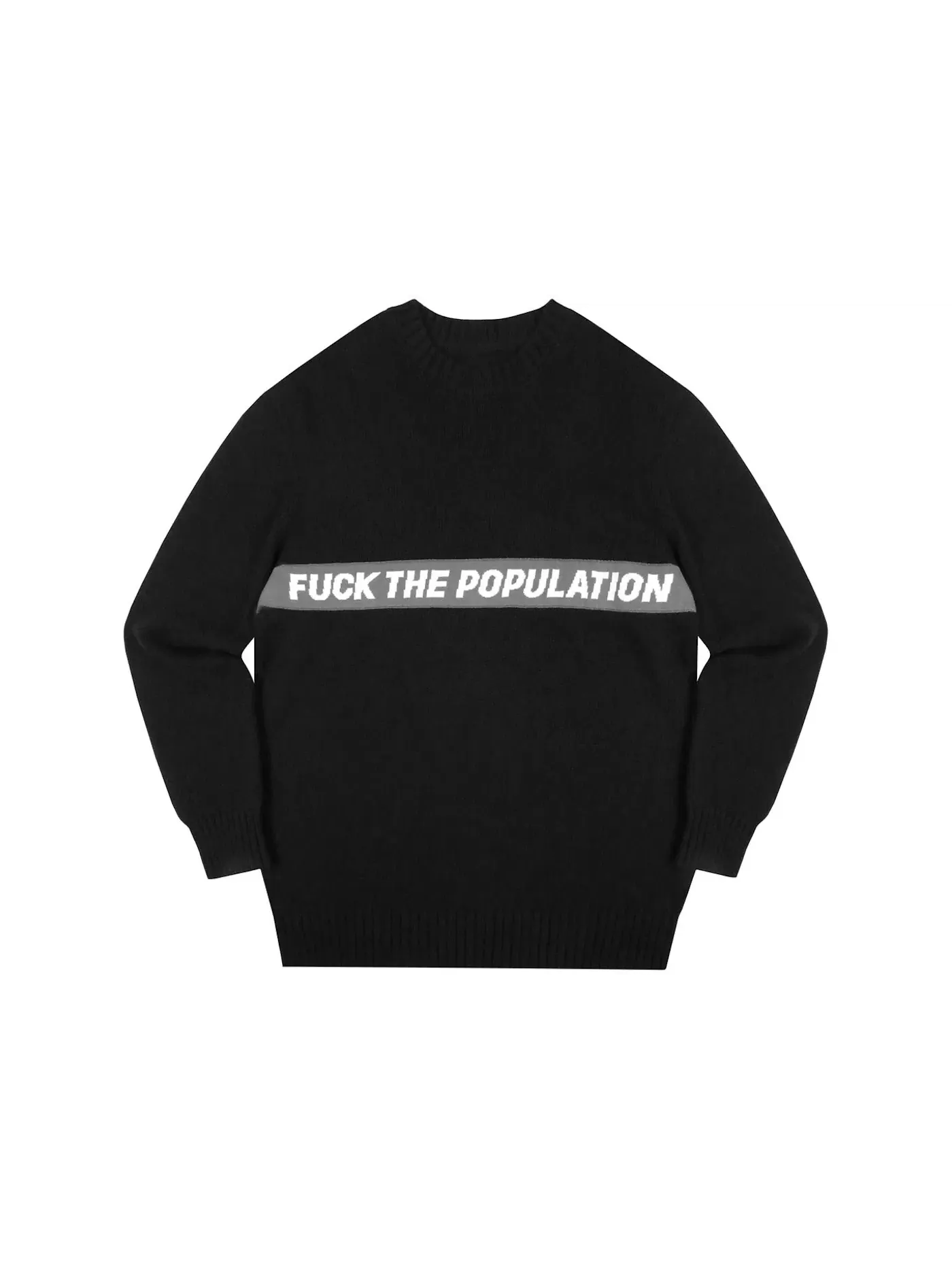 Мужской свитер с принтом Knit Sweater FTP — изображение 1 из 2, черный