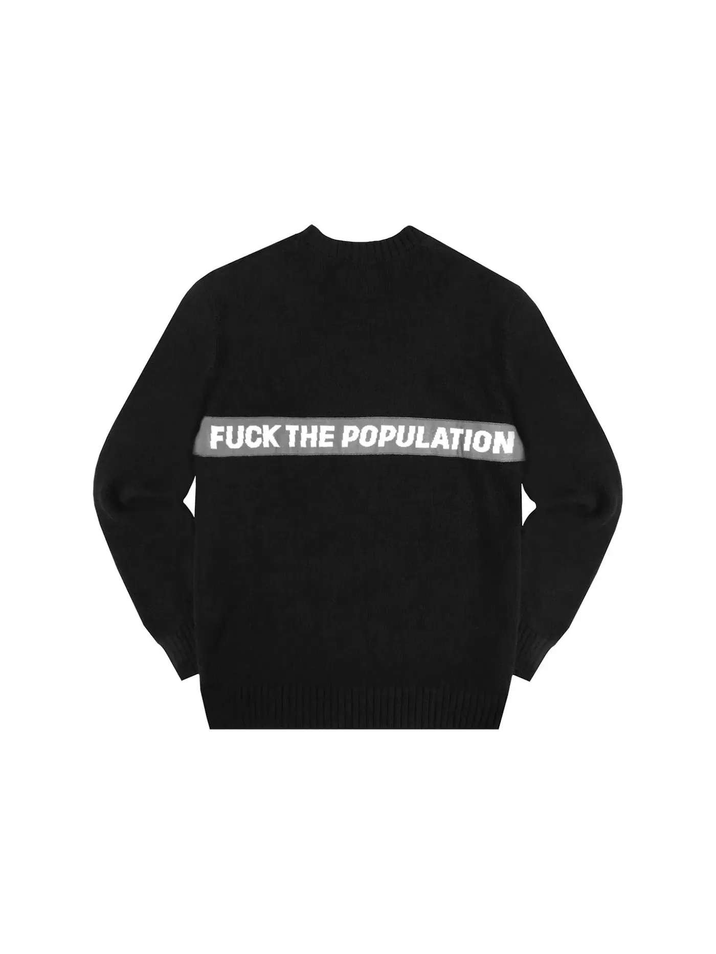 Мужской свитер с принтом Knit Sweater FTP — изображение 2 из 2, черный