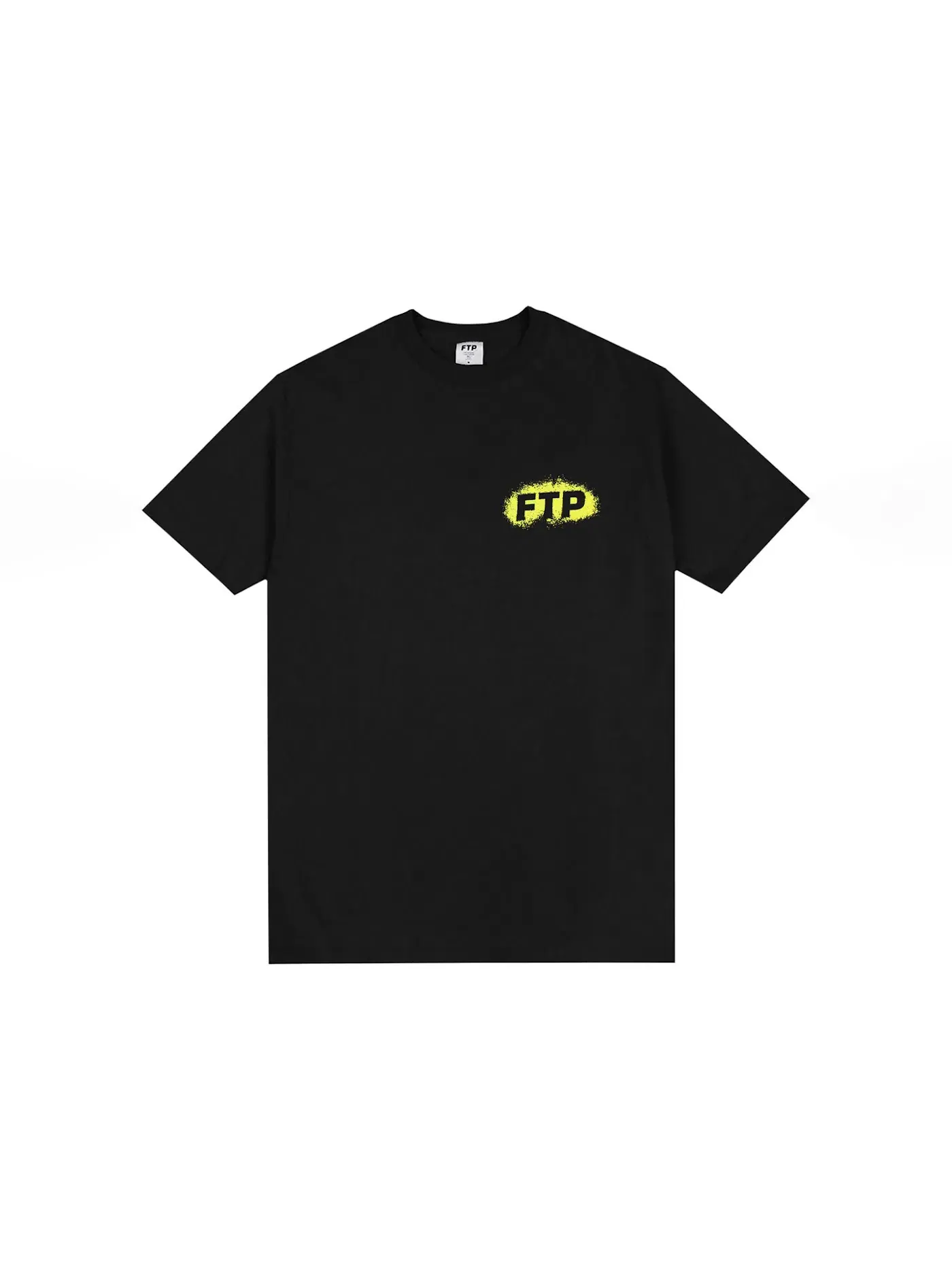 Мужская футболка с принтом FTP Splatter Logo Tee — изображение 1 из 2, черный