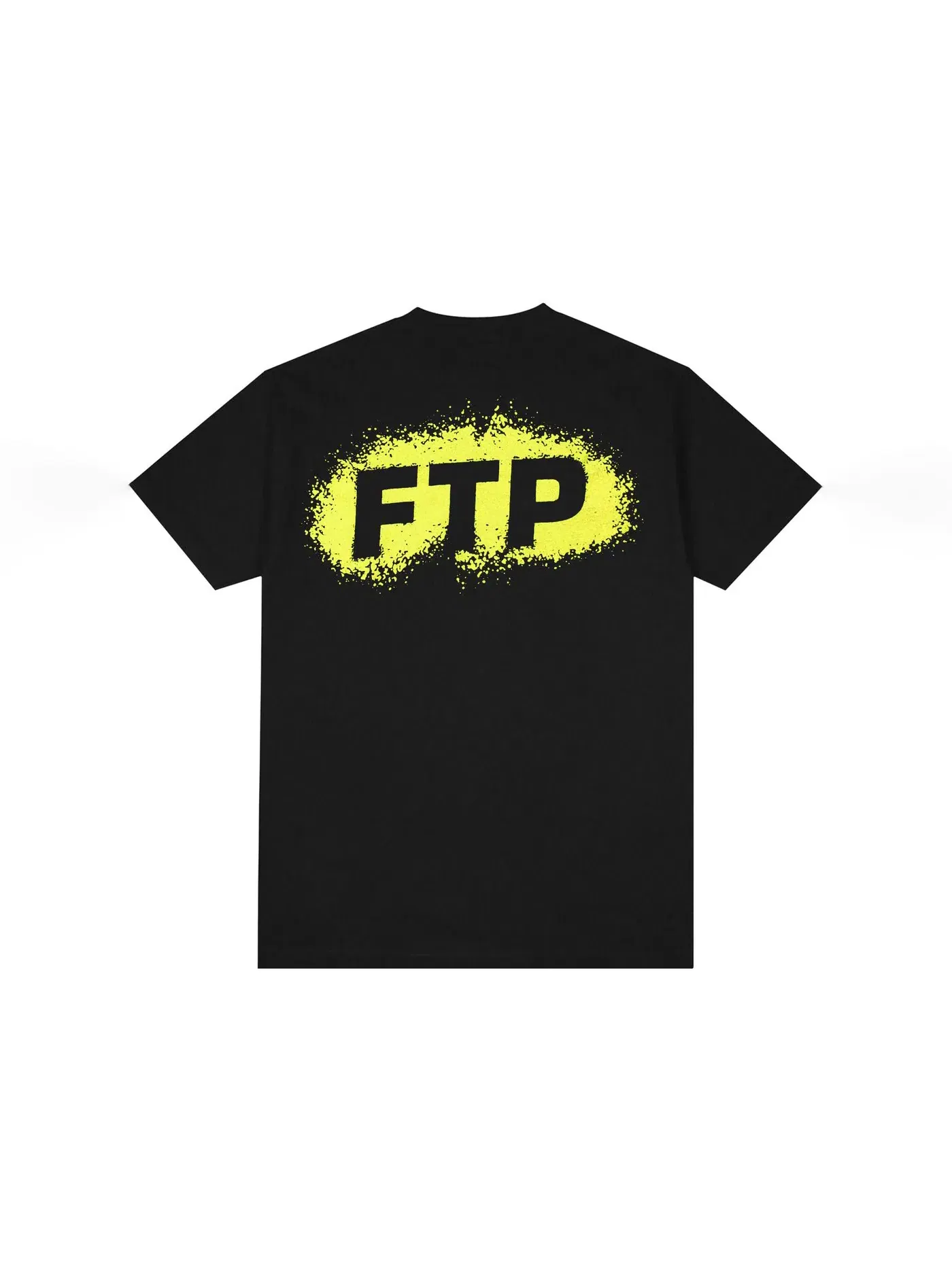 Мужская футболка с принтом FTP Splatter Logo Tee — изображение 2 из 2, черный