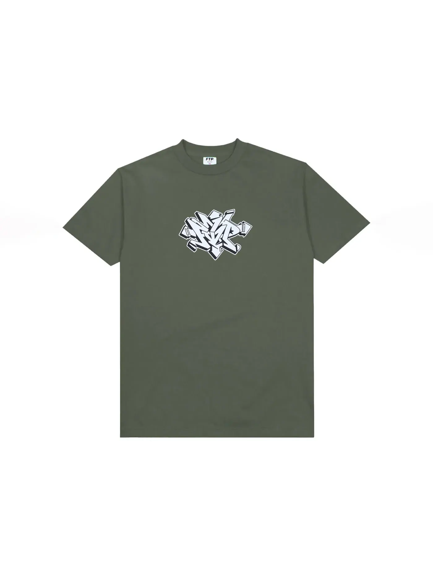 Мужская футболка с принтом FTP Stash Tee FTP — изображение 1 из 1, оливковый