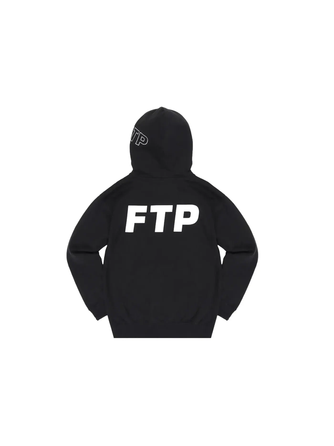 Мужская худи с принтом Thrasher Logo FTP — изображение 2 из 2, черный