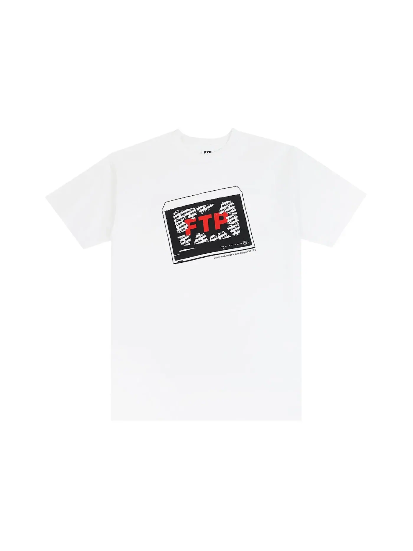 Мужская футболка с принтом FTP Tee — изображение 1 из 1, белый