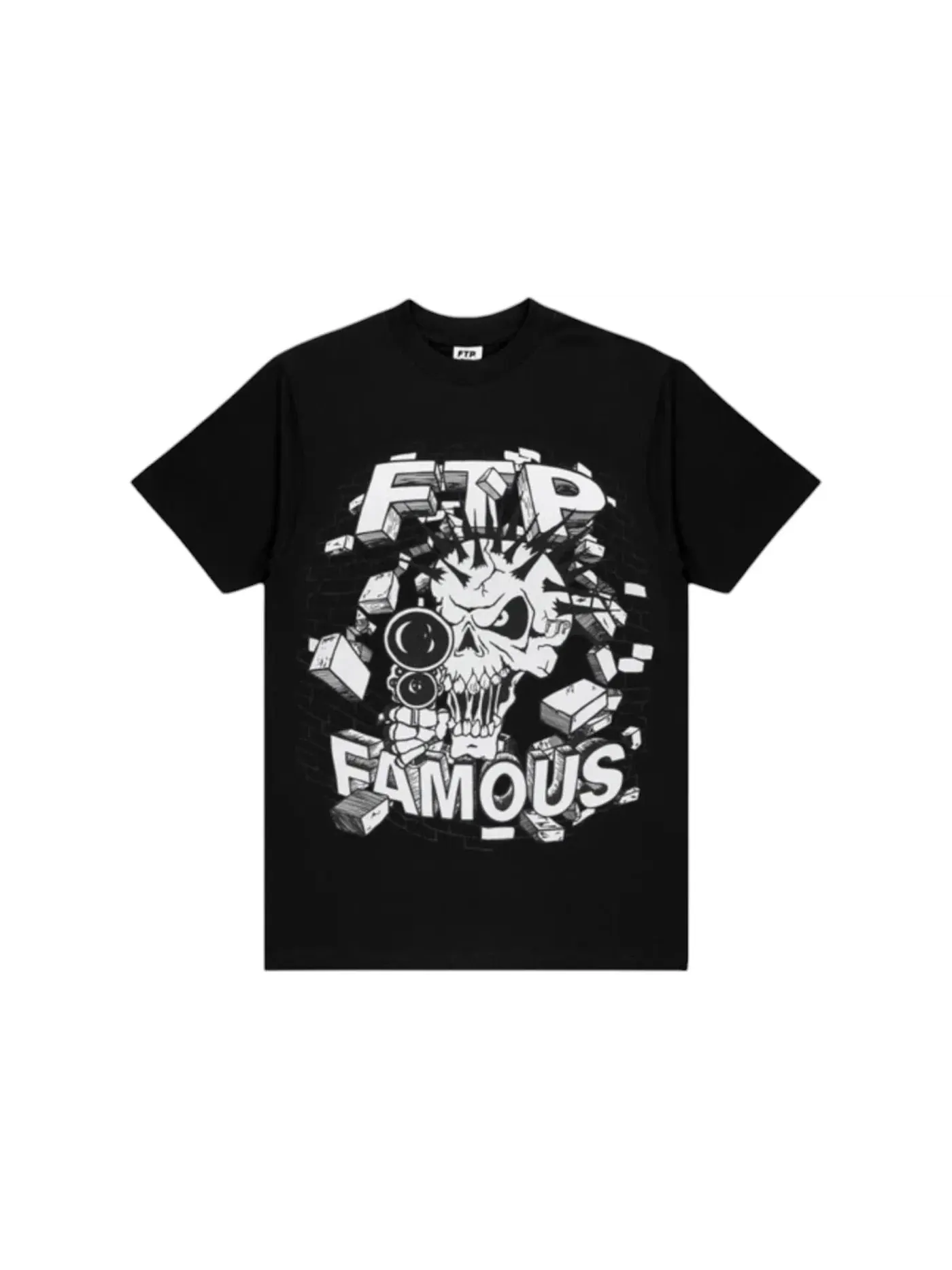 Мужская футболка с принтом FTP x Famous Skull Tee