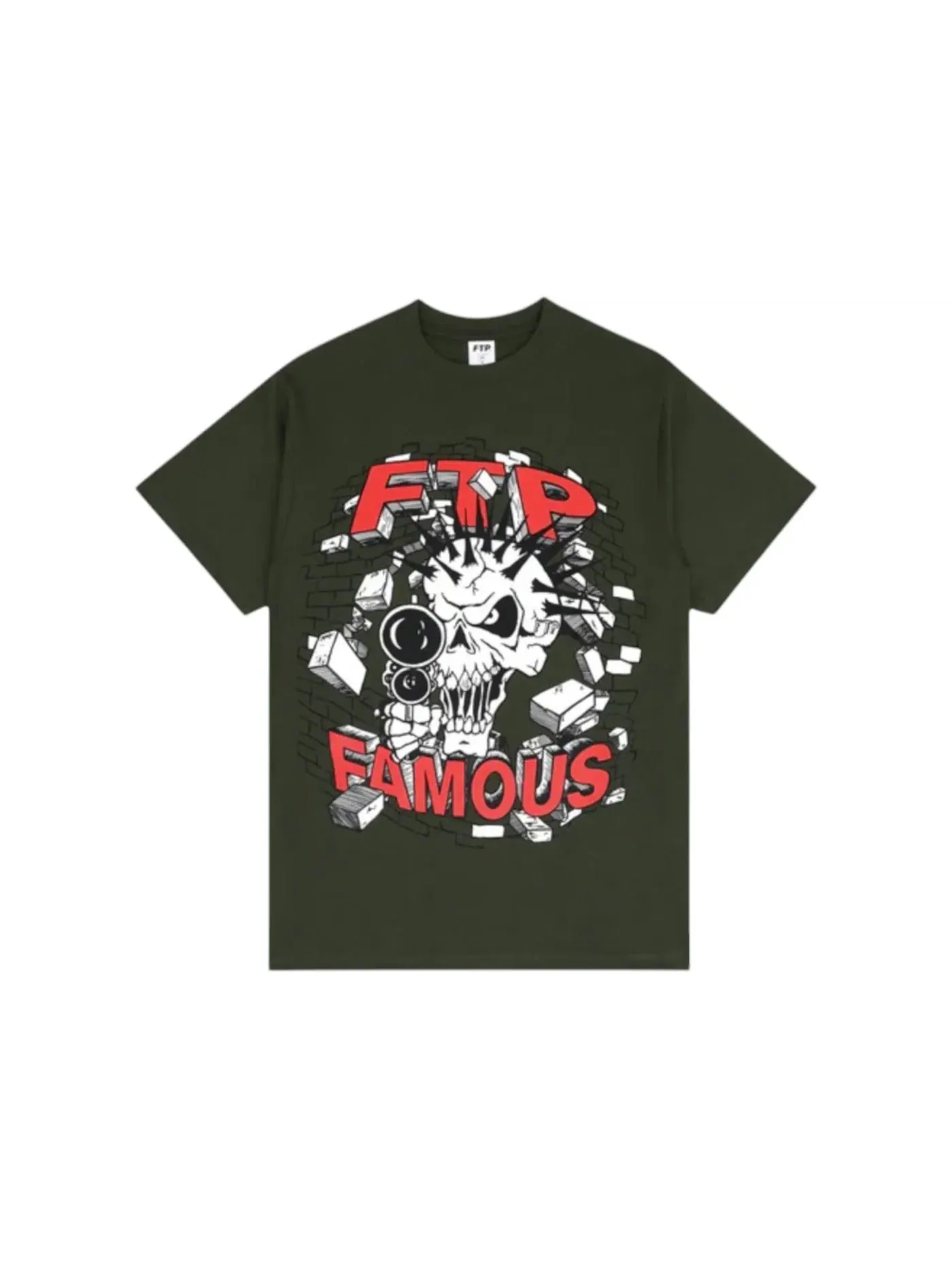 Мужская футболка с принтом Famous Skull Tee FTP