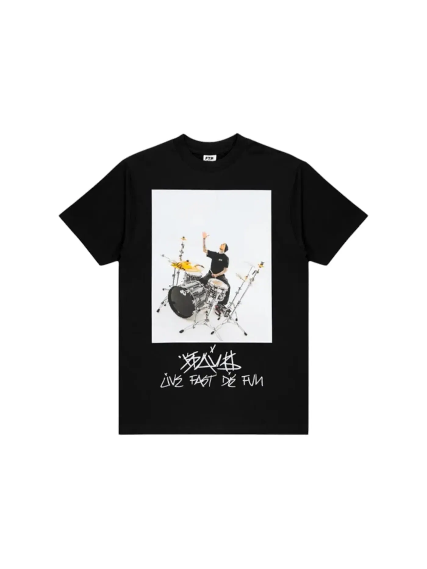 Мужская футболка с принтом FTP x Famous Travis Barker Photo Tee