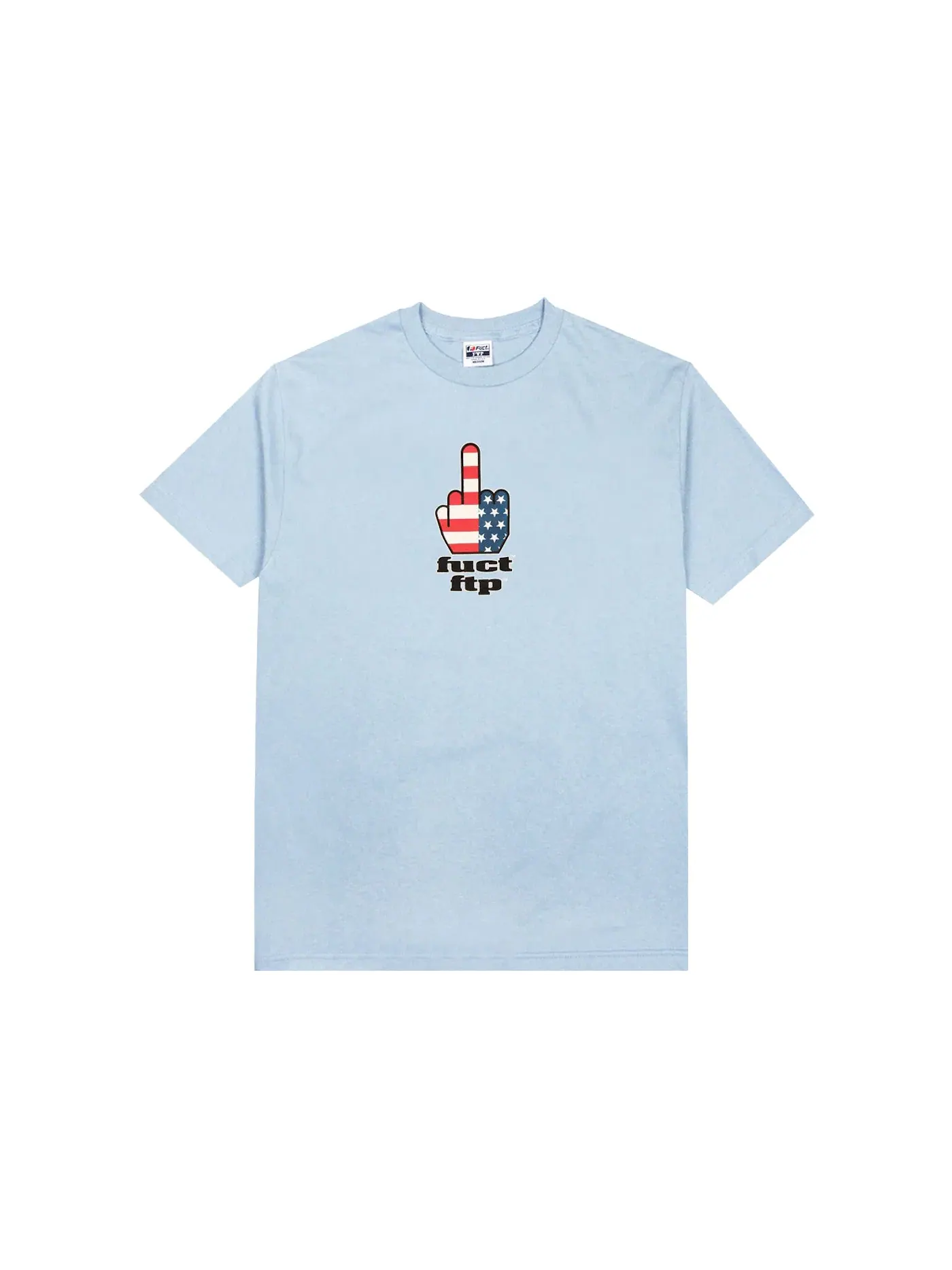 Мужская футболка с принтом FTP x FUCT FTW Finger Tee FTP