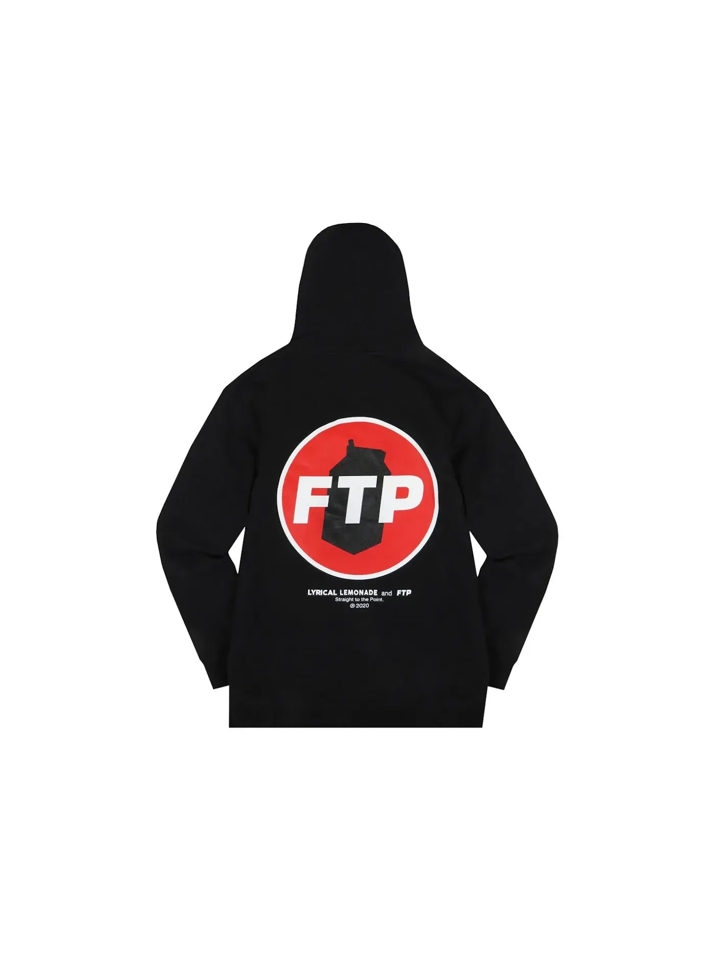 Мужской пуловер с принтом Pullover FTP — изображение 2 из 2, черный