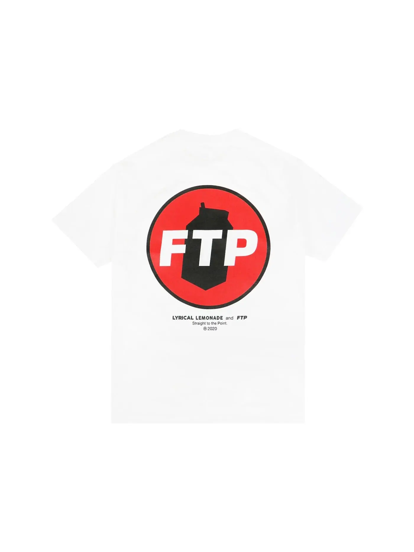 Мужская футболка с принтом FTP x Lyrical Lemonade Tee FTP — изображение 2 из 2, белый