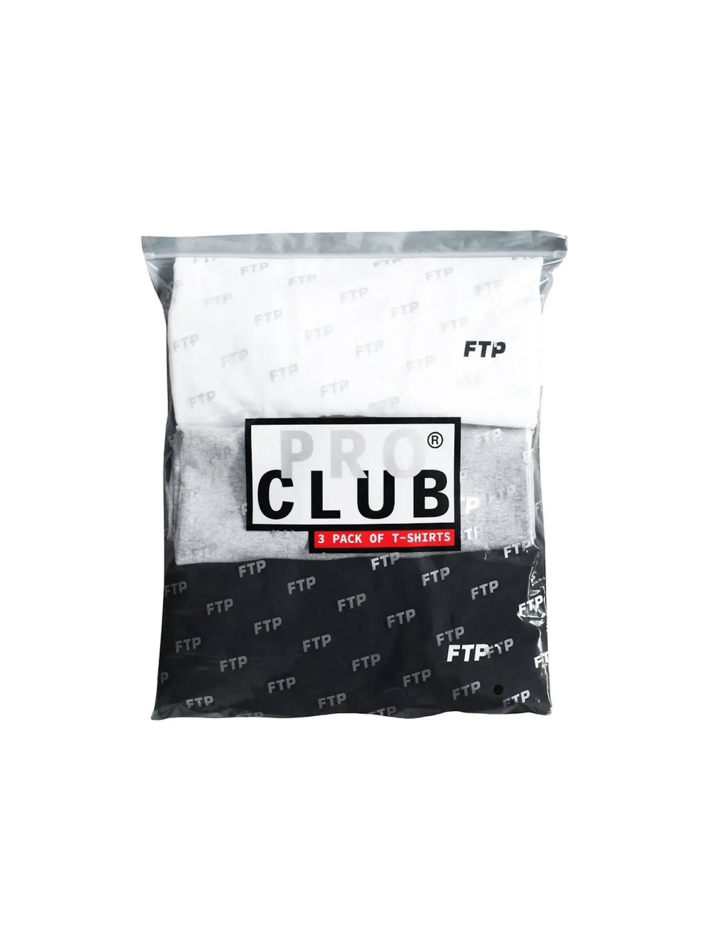 Мужской комплект футболок с принтом FTP Tee (3 Pack) — изображение 2 из 2, мульти