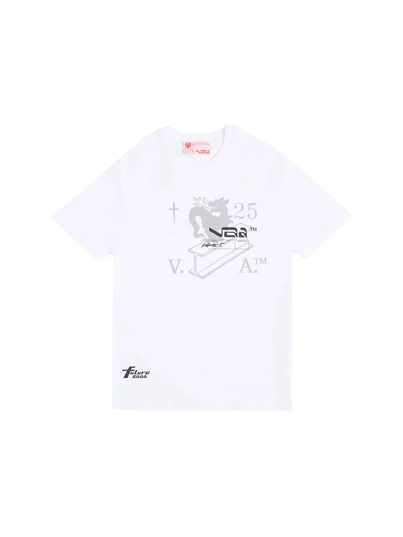 Мужская футболка с принтом Futura x Virgil Abloh Archive T-shirt Futura — изображение 1 из 2, белый