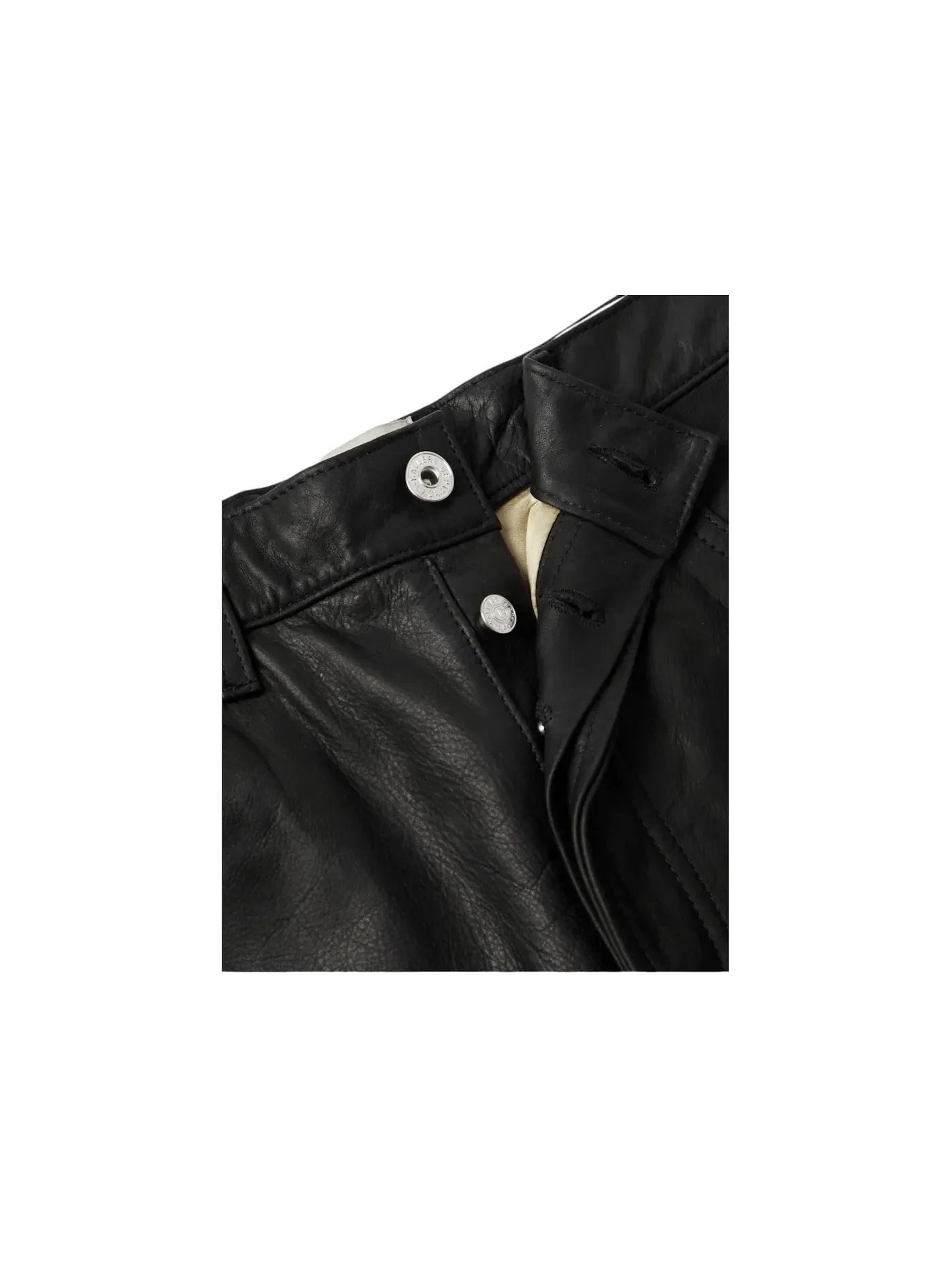 Мужские кожаные брюки с принтом Trousers Gallery Dept. — изображение 2 из 3, черный