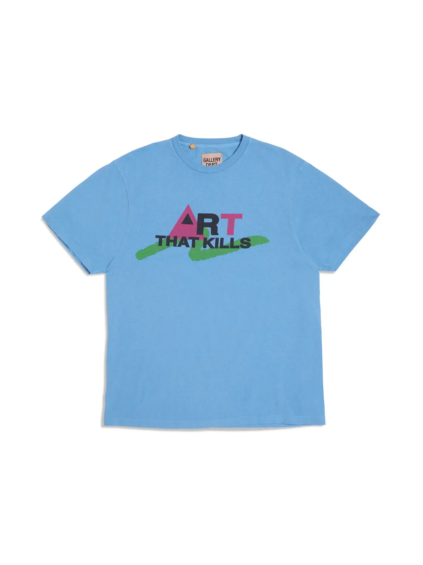 Мужская футболка с принтом Gallery Dept. T-shirt — изображение 1 из 1, синий