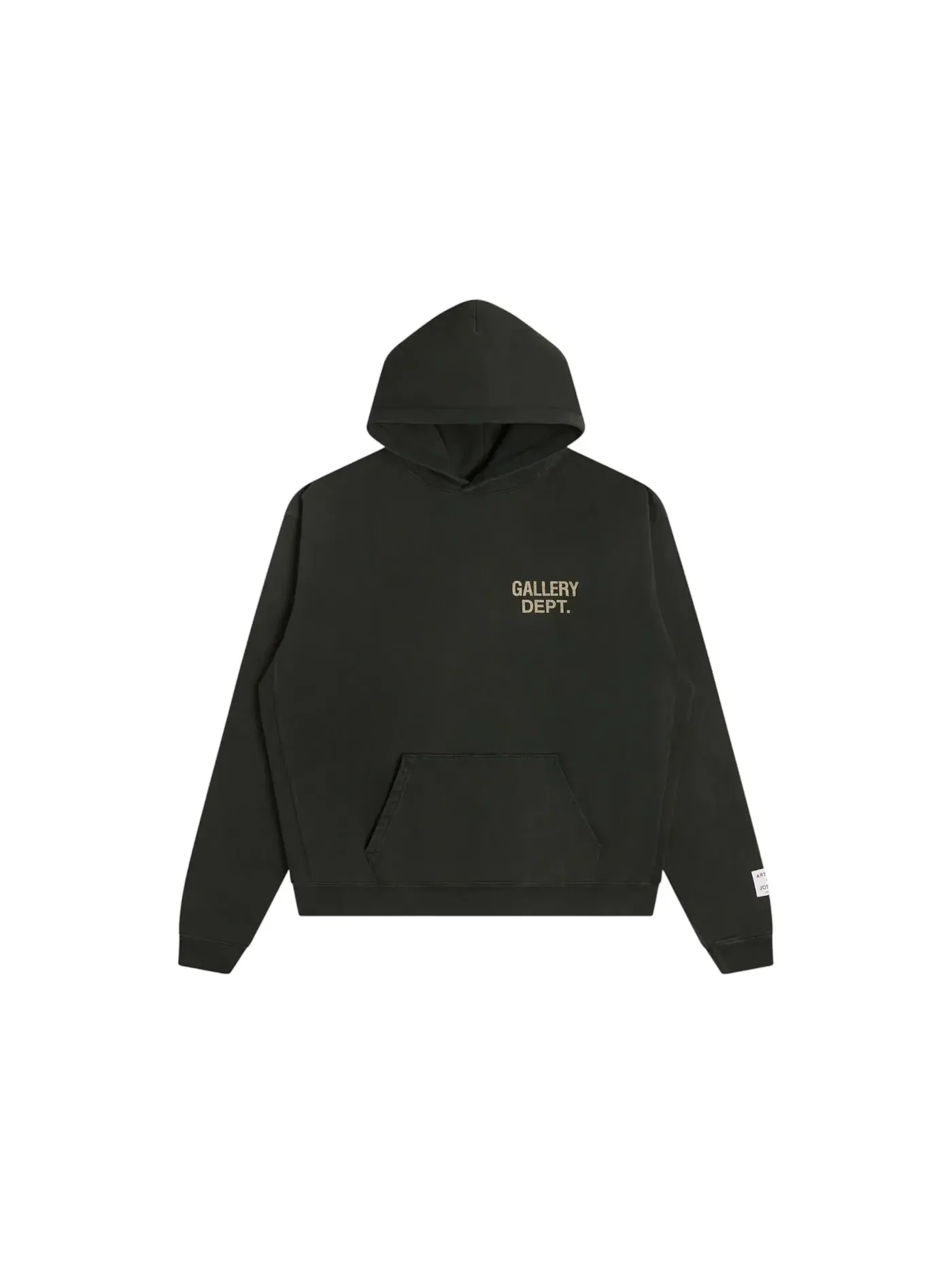 Мужской худи свободного кроя Gallery Dept Hoodie — изображение 2 из 2, винтажный черный