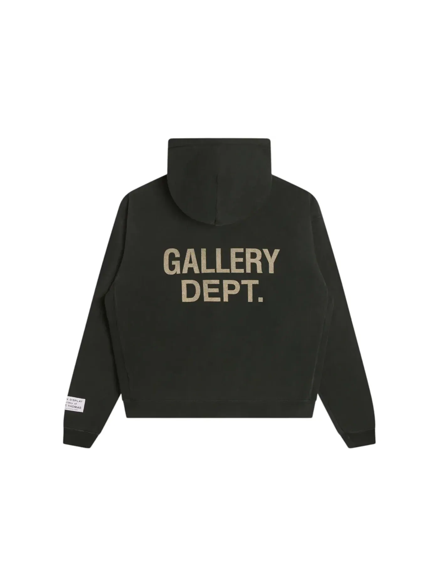 Мужской худи с принтом Gallery Dept. Hoodie — изображение 1 из 2, винтажный черный