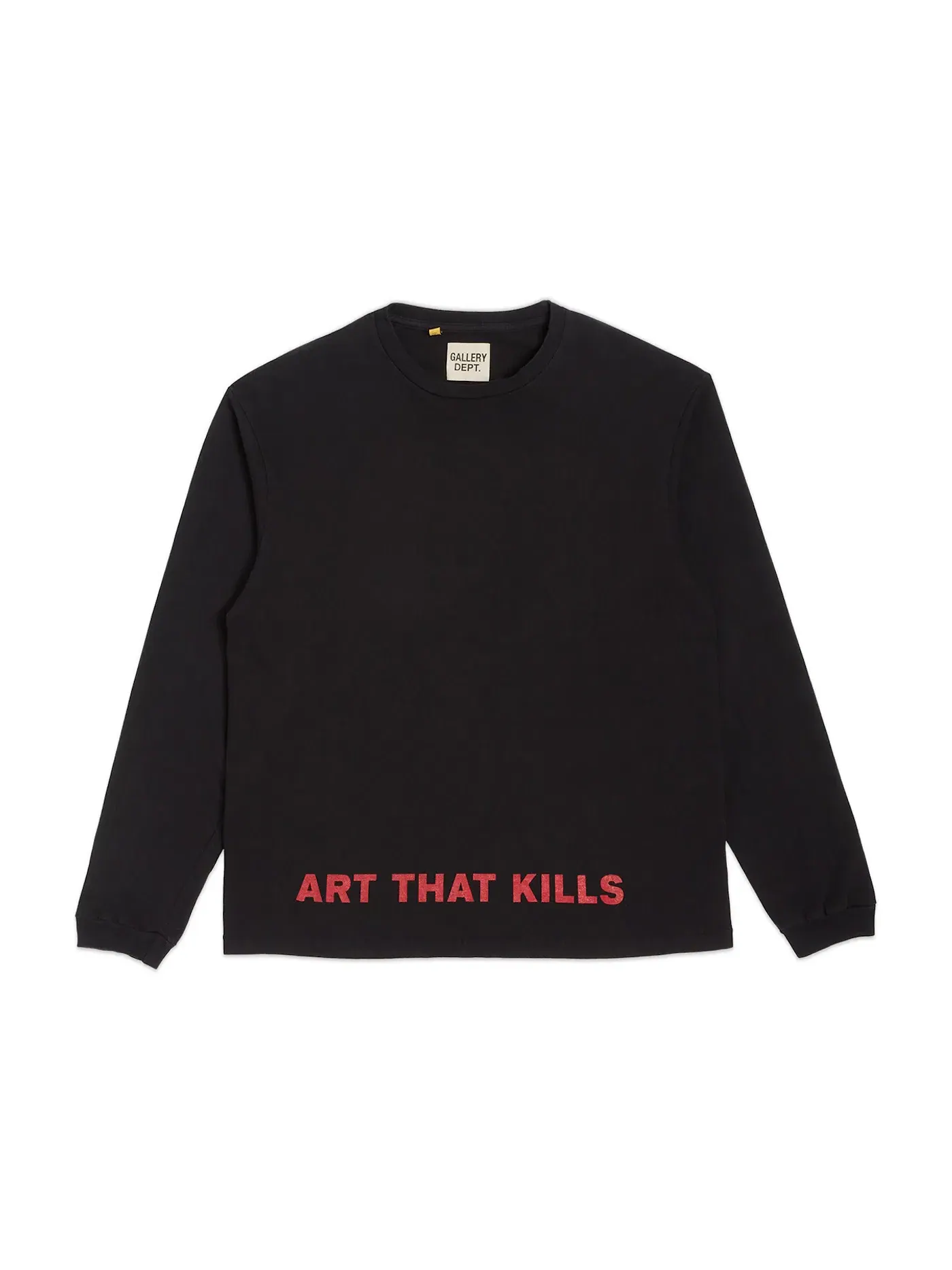 Мужская футболка с длинным рукавом Gallery Dept. L/S Tee — изображение 2 из 2, черный/красный