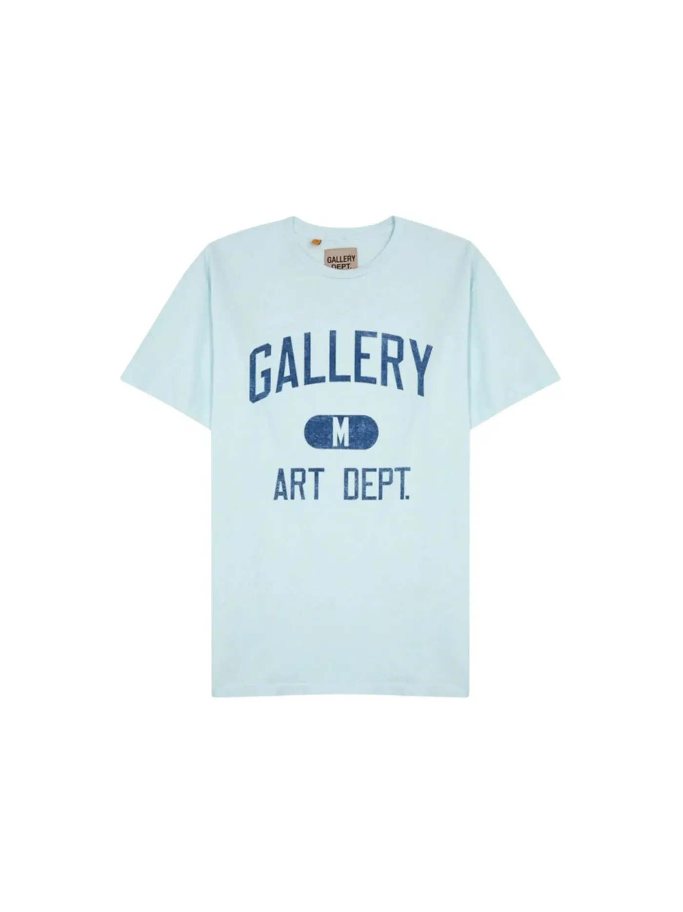 Мужская футболка с принтом Gallery Dept. Tee — изображение 1 из 1, светлый синий/белый