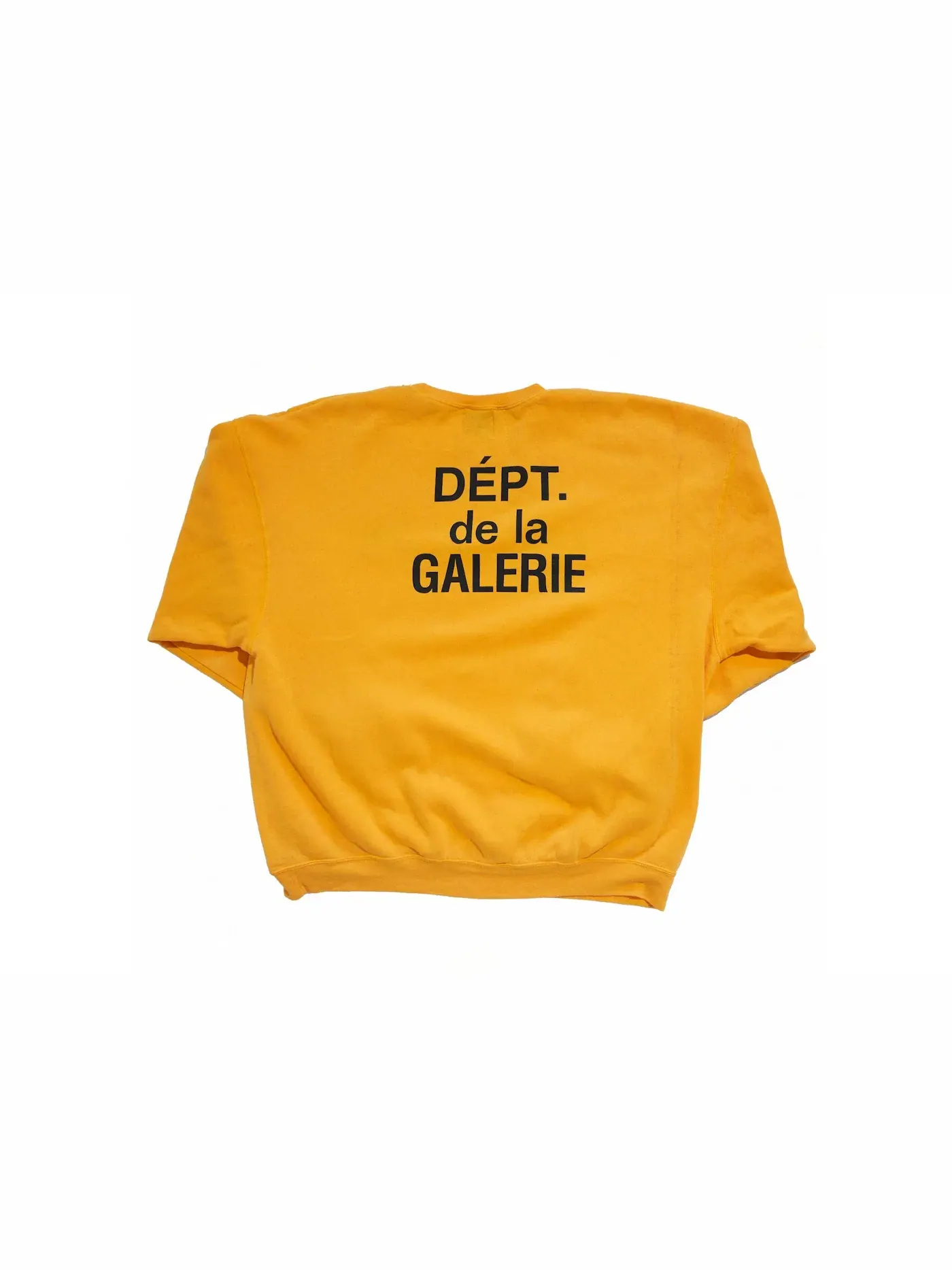 Мужской свитшот с принтом Gallery Dept. Crewneck Sweatshirt — изображение 2 из 3, желтый