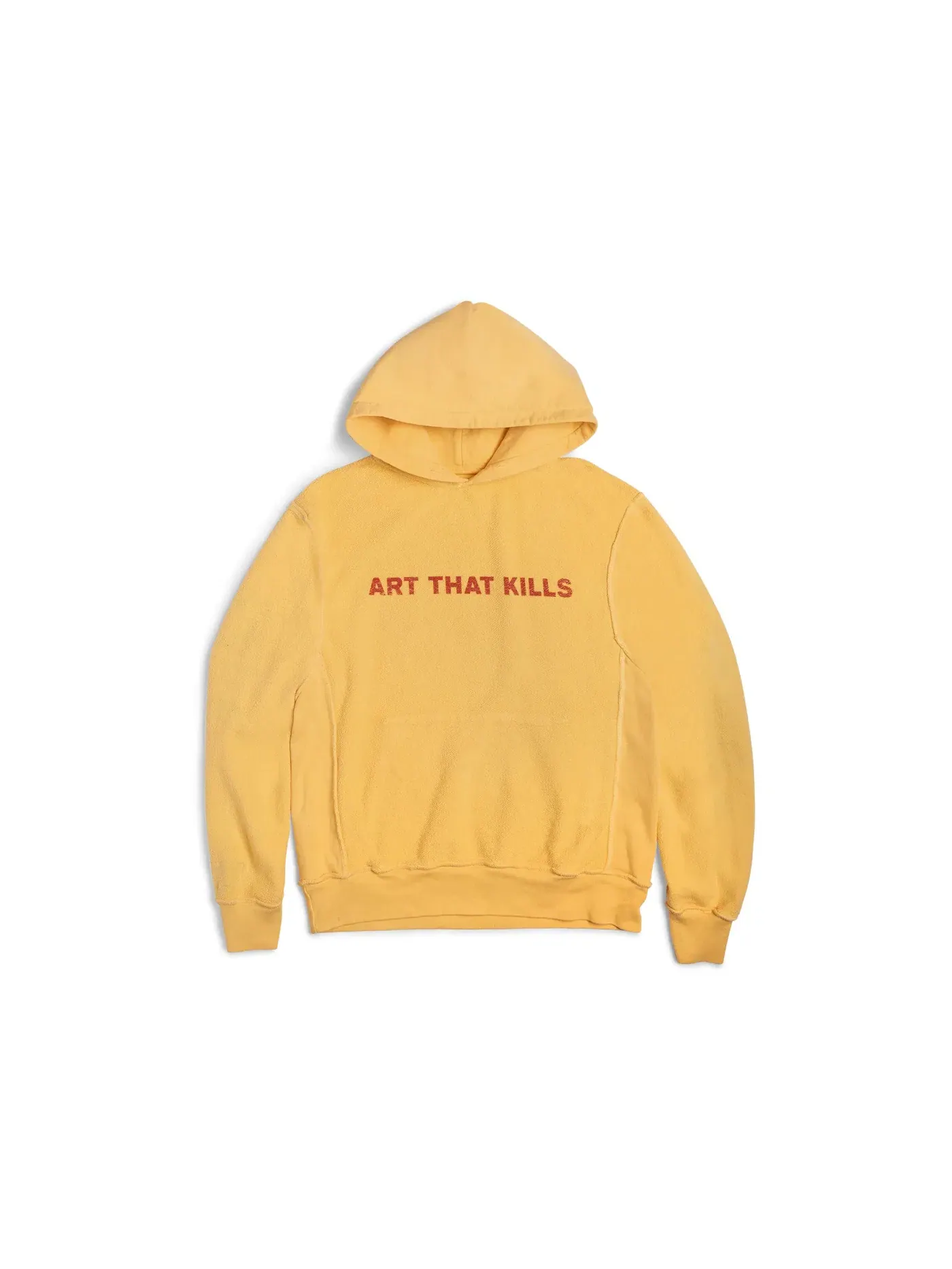 Мужская худи с принтом Gallery Dept. ART THAT KILLS Reversible Logo Hoodie — изображение 2 из 2, желтый