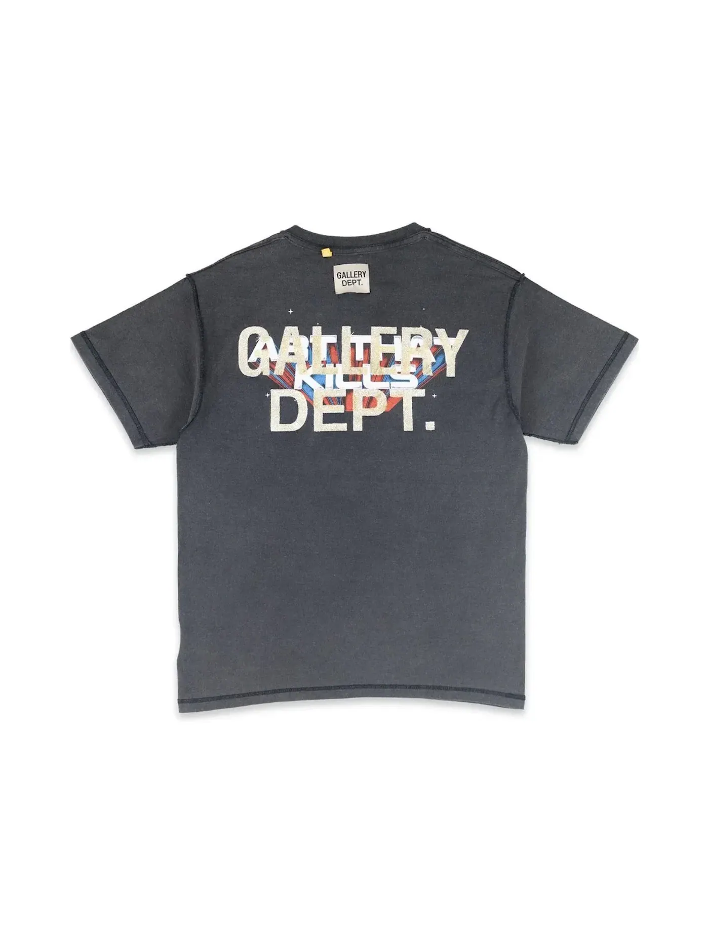 Мужская футболка с принтом Gallery Dept. ATK Reversible Space T-shirt — изображение 2 из 2, черный