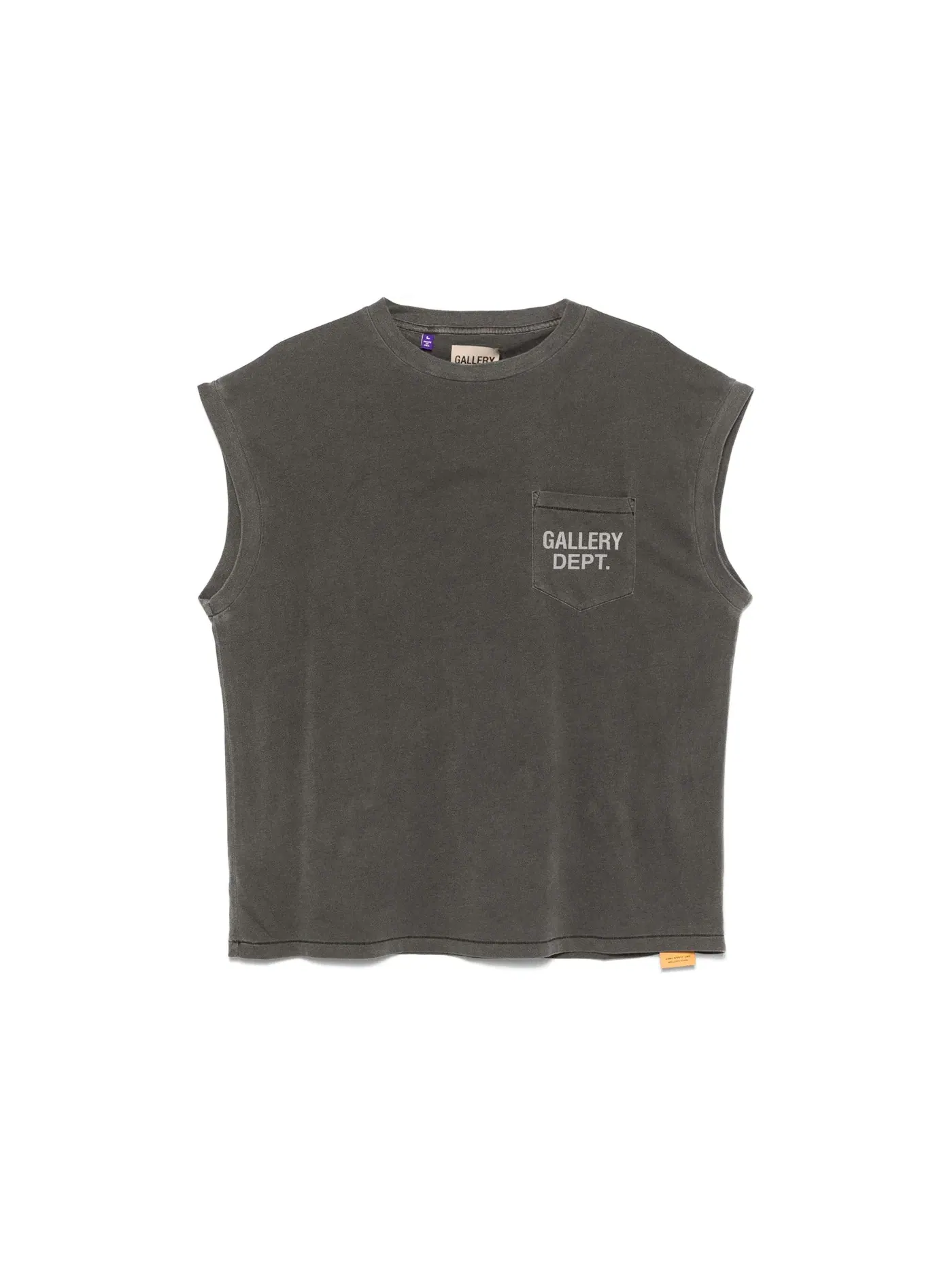 Мужская футболка без рукавов Gallery Dept. T-shirt — изображение 1 из 1, винтажный черный