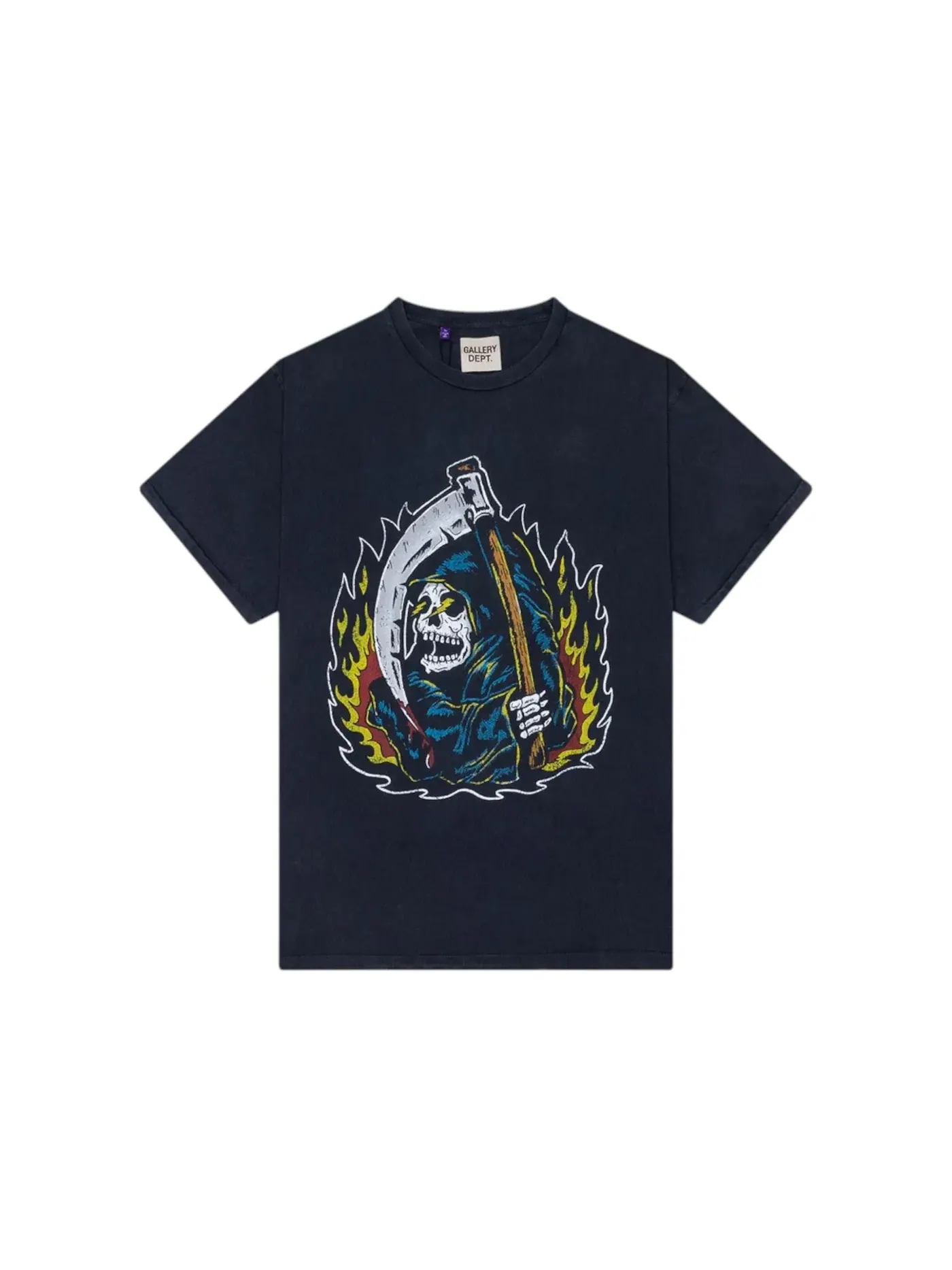Мужская футболка с принтом Gallery Dept. Tee — изображение 1 из 1, винтажный черный