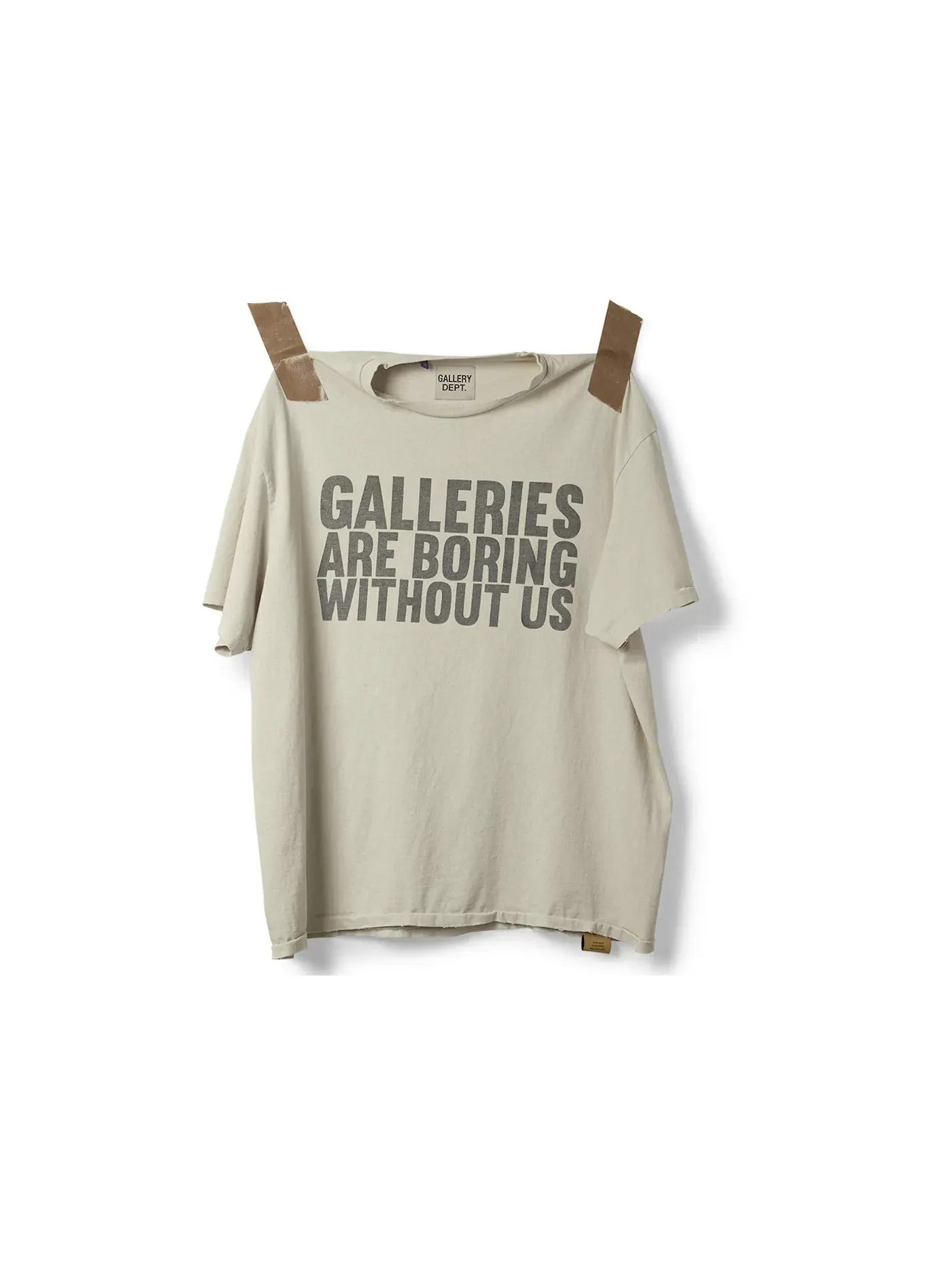 Мужская футболка с принтом Gallery Dept. Tee — изображение 1 из 2, белый