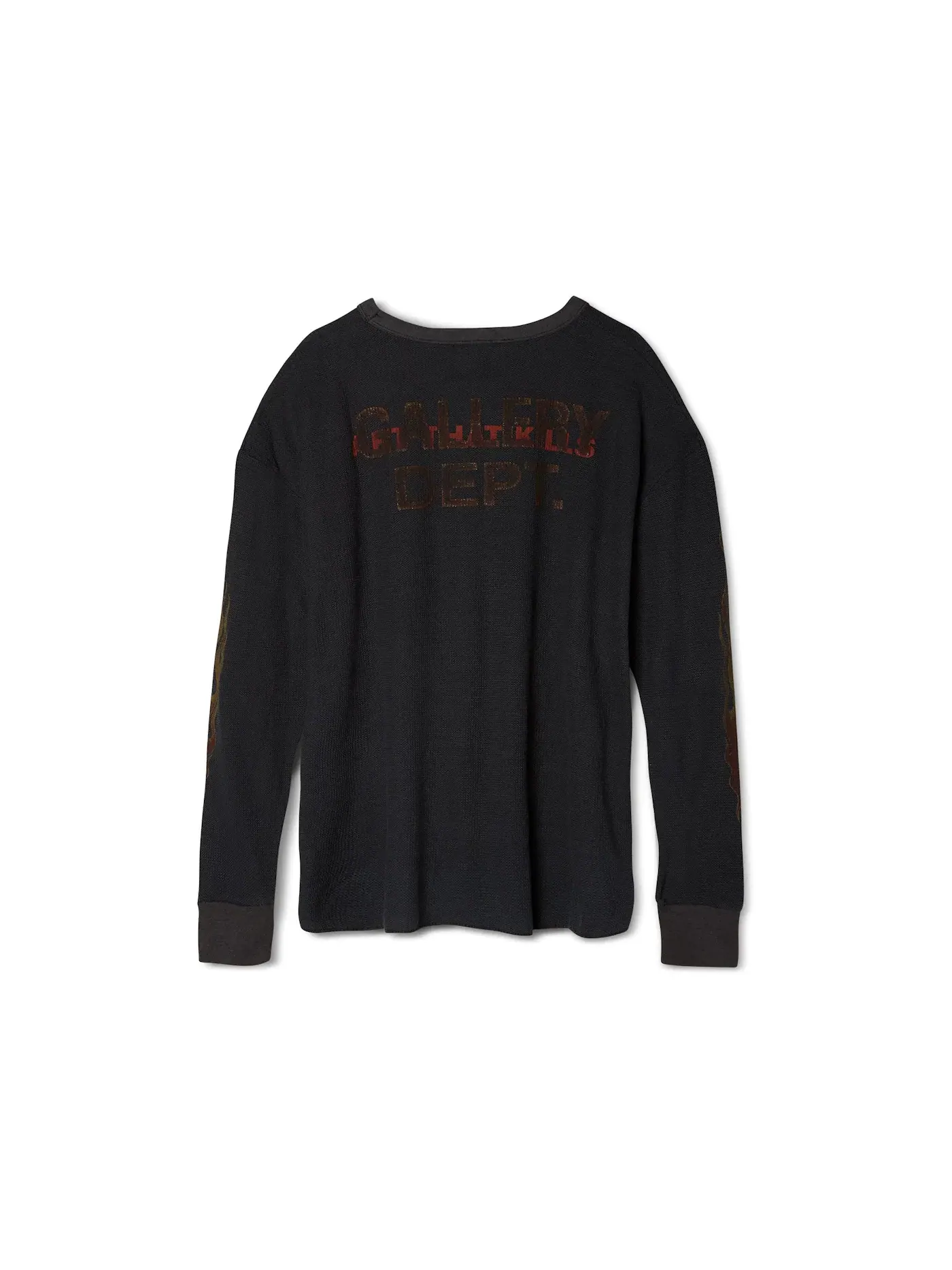 Мужская футболка с длинным рукавом Gallery Dept. Born to Die Thermal L/S T-shirt — изображение 2 из 2, черный