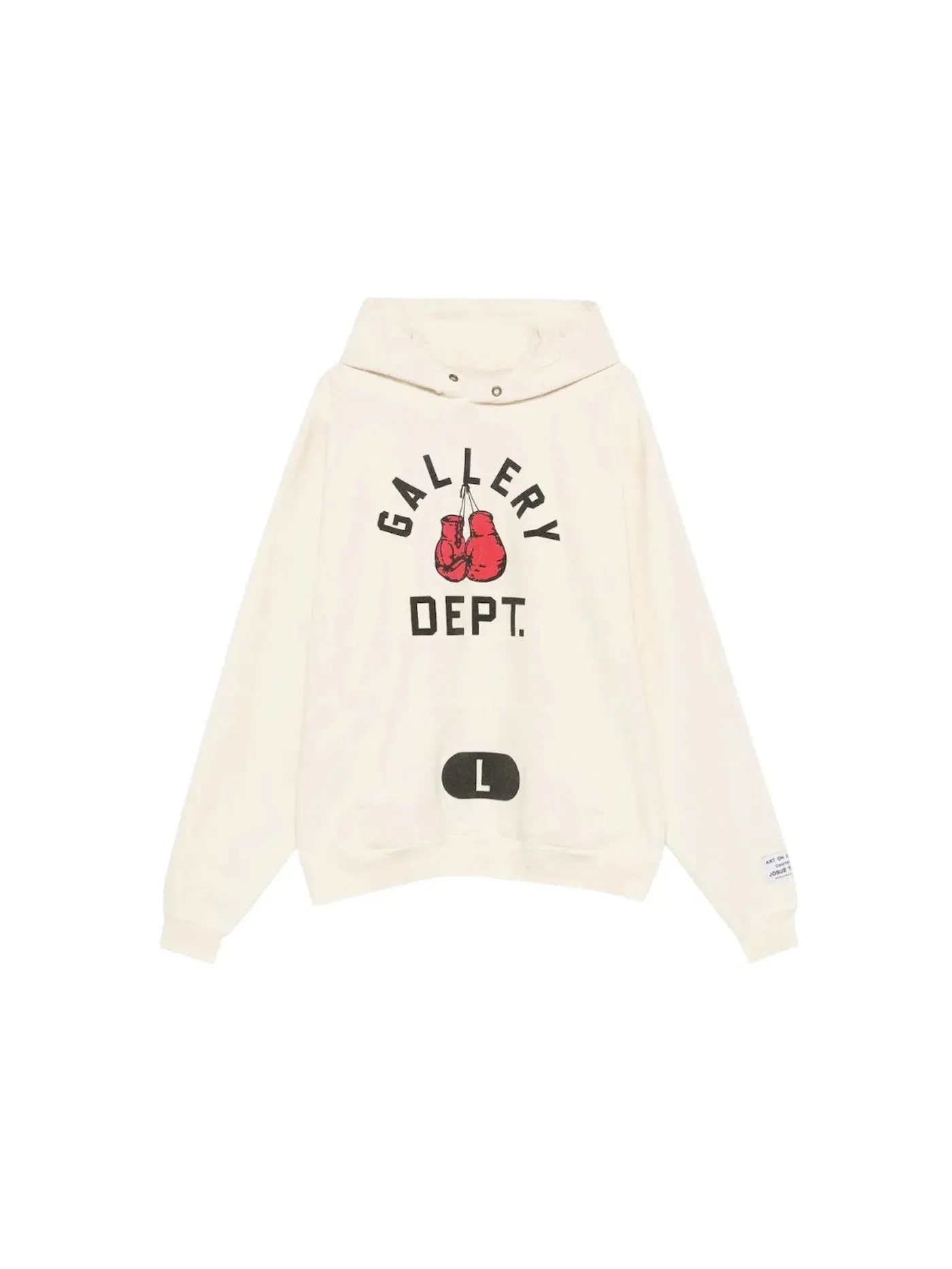 Мужской худи с принтом Gallery Dept. Boxing Merch Hoodie — изображение 1 из 2, бежевый