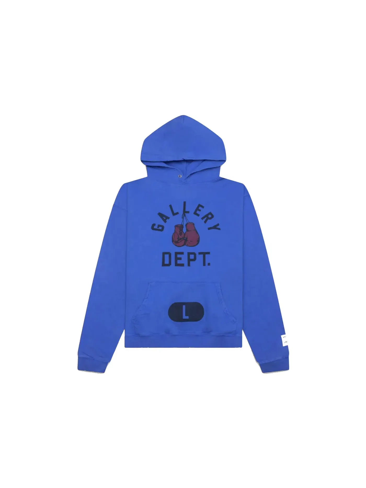 Мужская худи с принтом Gallery Dept. Boxing Merch Hoodie — изображение 1 из 2, синий