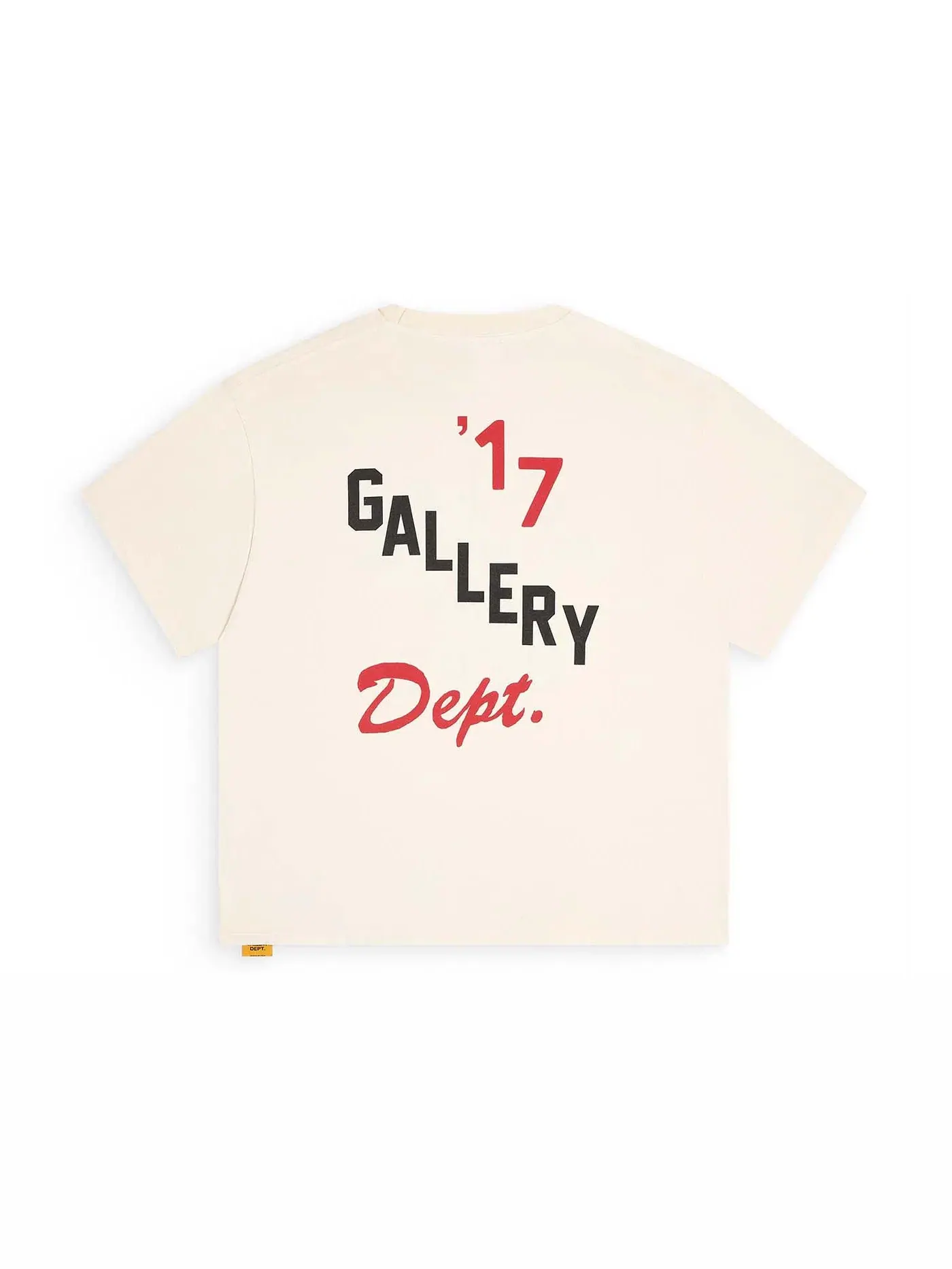 Мужская футболка с принтом Gallery Dept. Tee — изображение 2 из 2, бежевый
