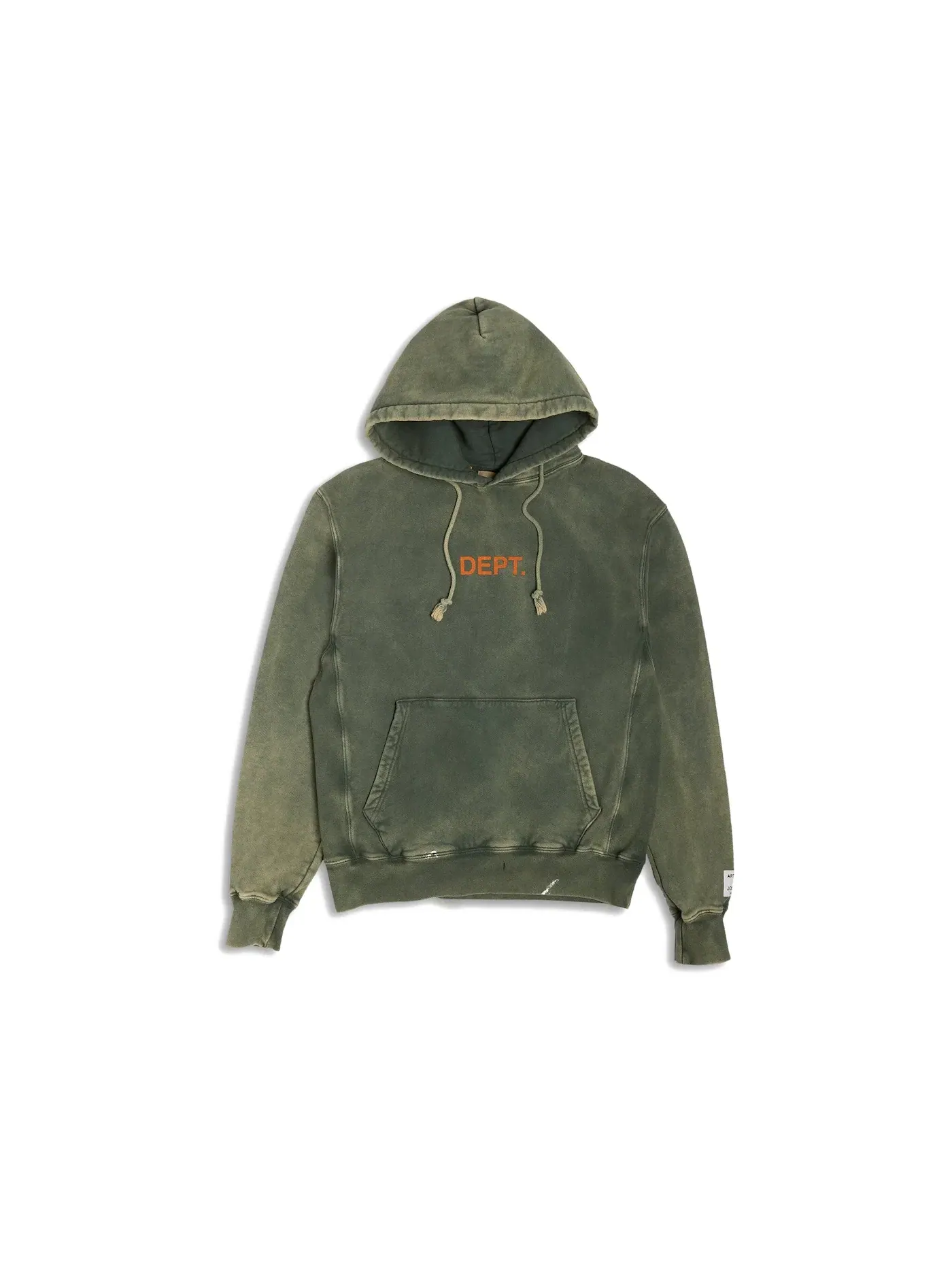 Мужской худи с принтом Gallery Dept. Center Logo Hoodie — изображение 1 из 2, зеленый