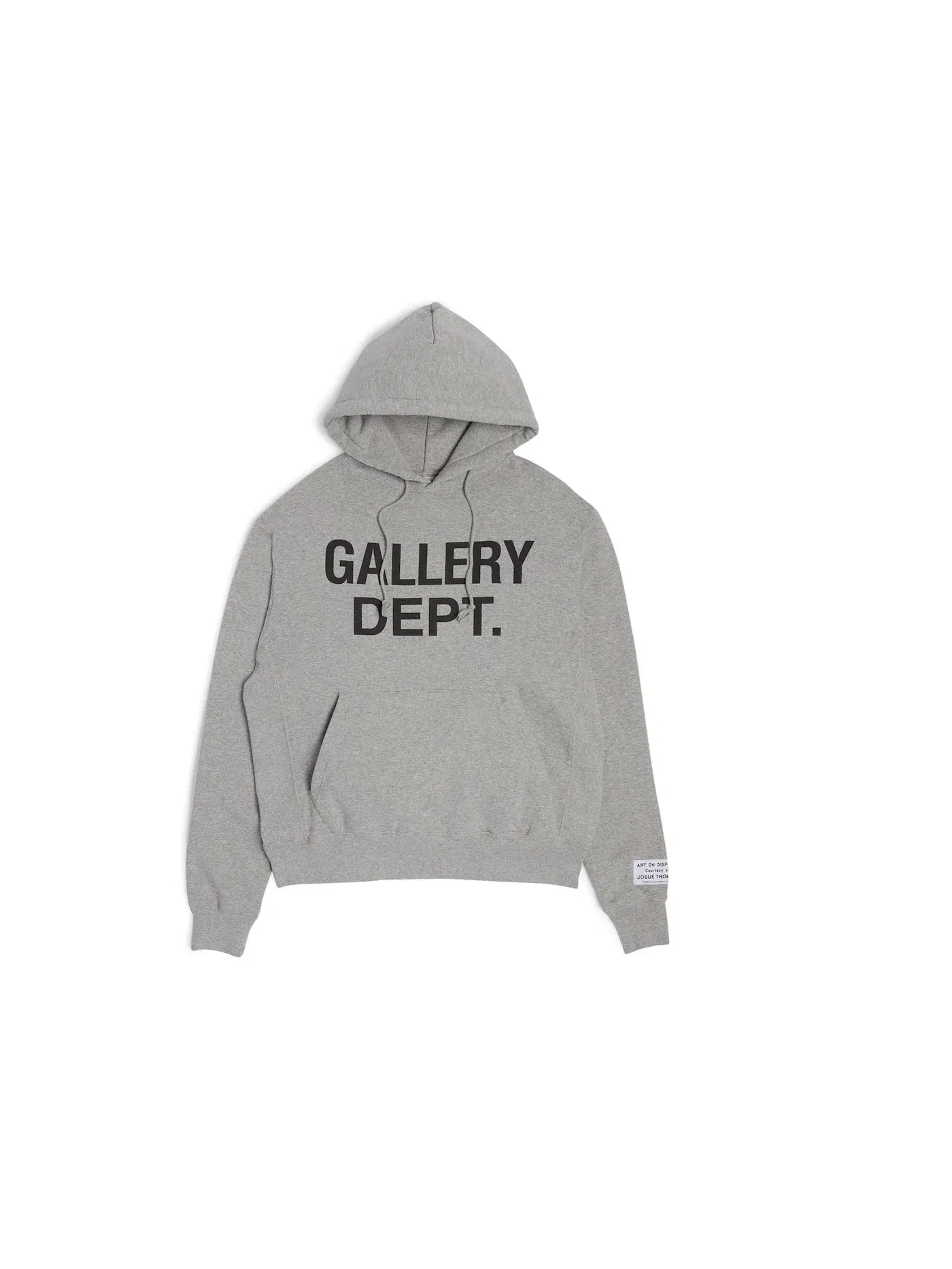 Мужской худи с принтом Gallery Dept. Hoodie — изображение 1 из 1, серый/черный
