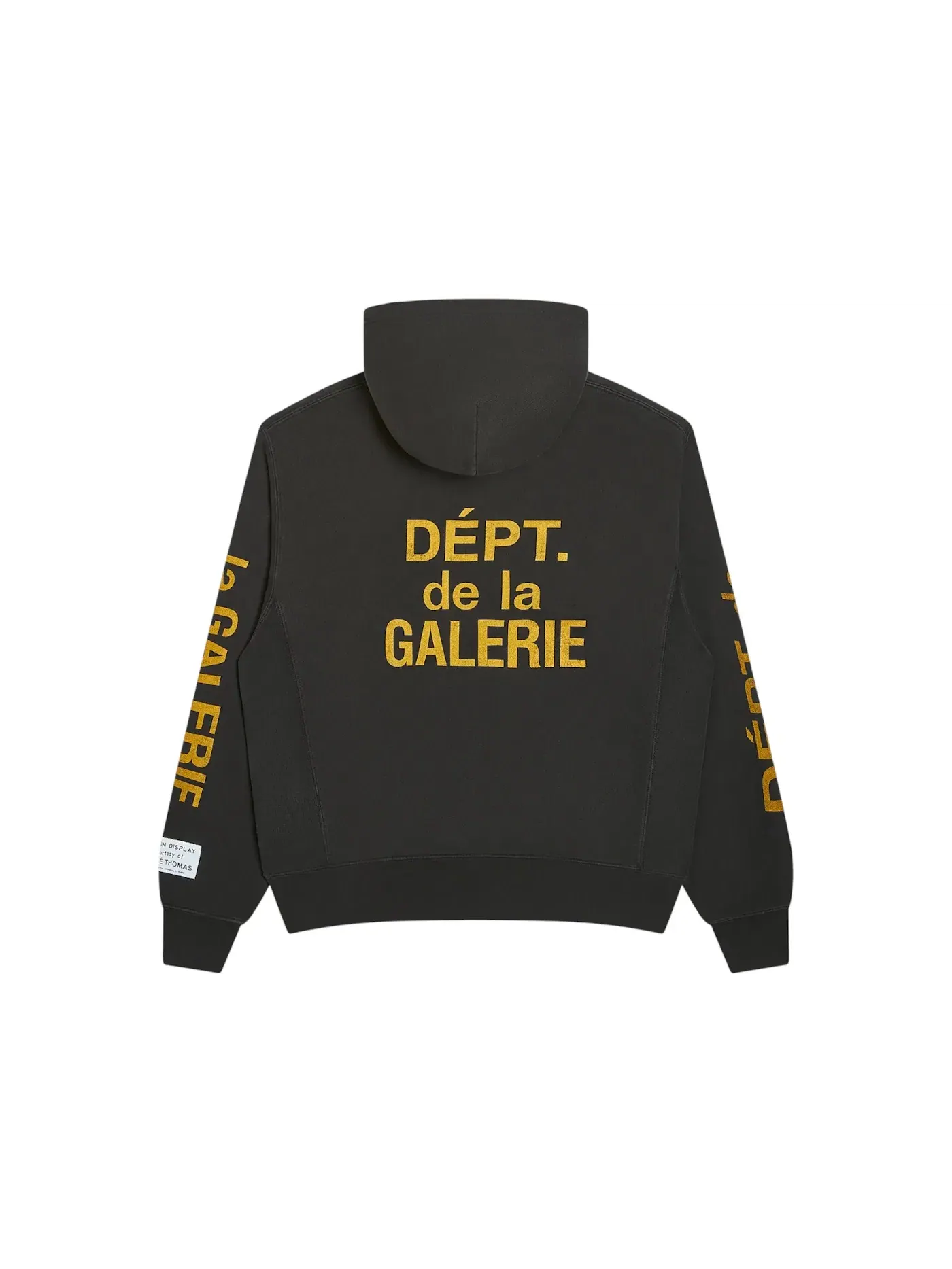 Мужская худи с принтом De la Galerie Gallery Dept. — изображение 2 из 2, черный