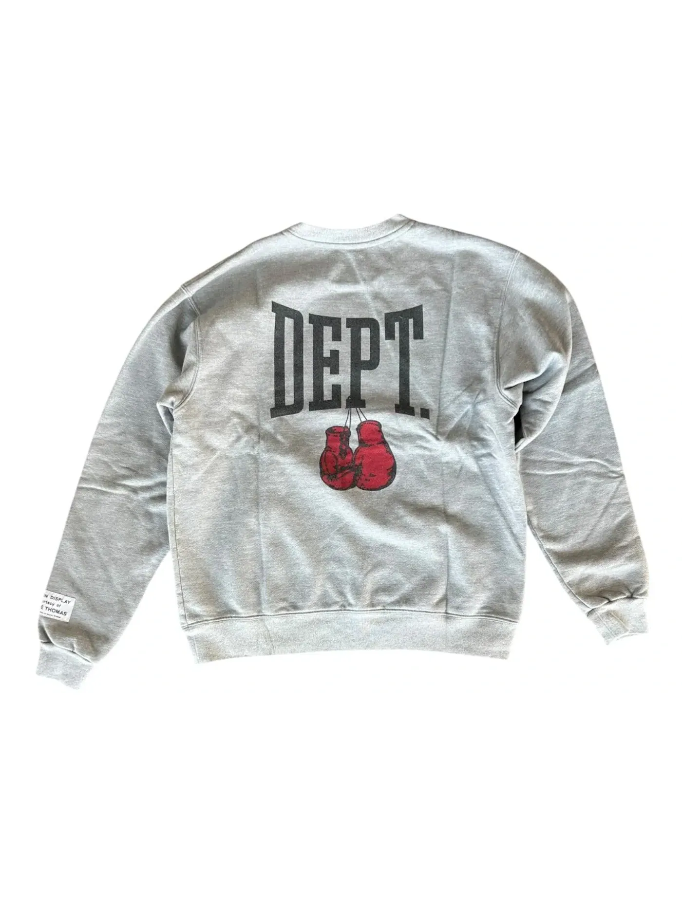 Мужской свитер с принтом Dept Boxing Logo Gallery Dept. — изображение 2 из 2, серый