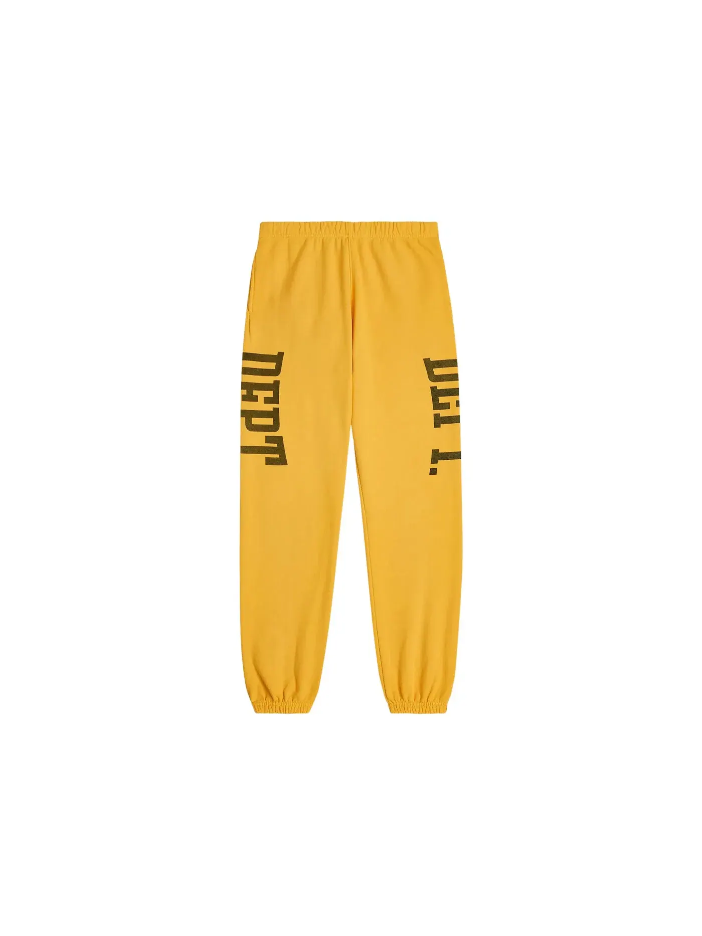 Мужские спортивные штаны с принтом Sweatpants Gallery Dept. — изображение 1 из 2, желтый/черный