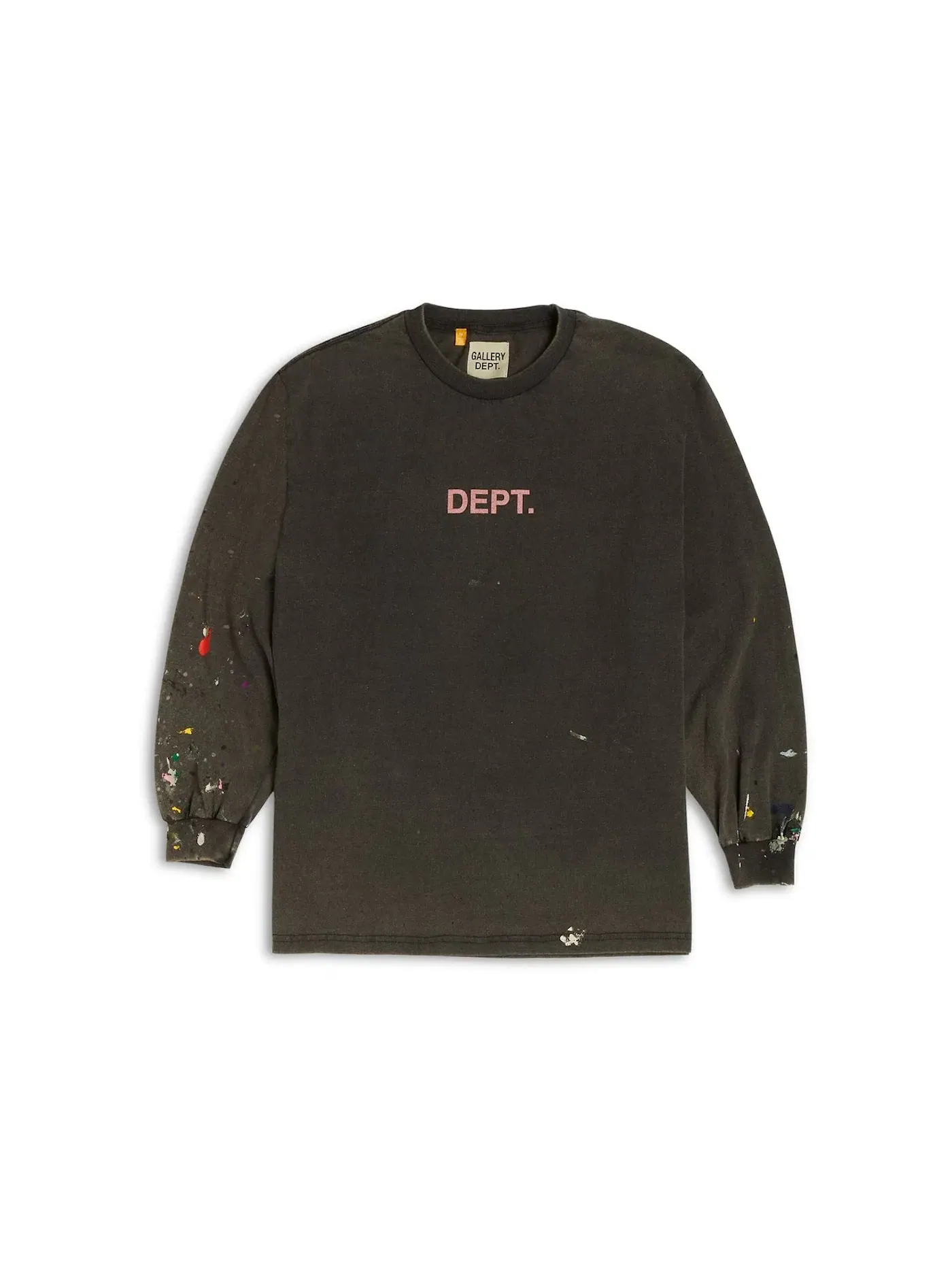 Мужская футболка с длинным рукавом Painted L/S T-shirt Gallery Dept. — изображение 1 из 1, черный