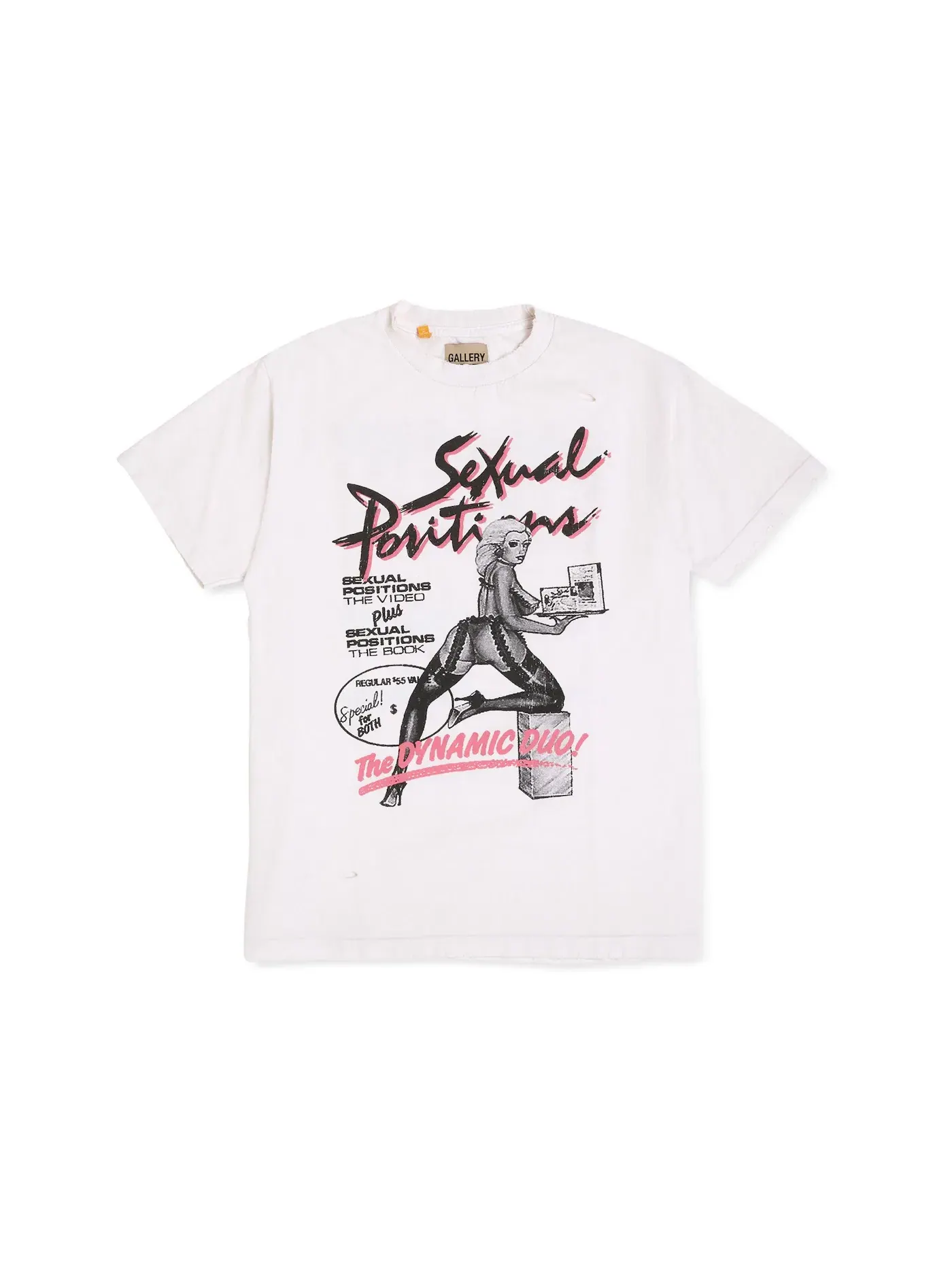 Мужская футболка с принтом Gallery Dept. Doc Johnson Sexual Positions T-shirt — изображение 1 из 2, белый