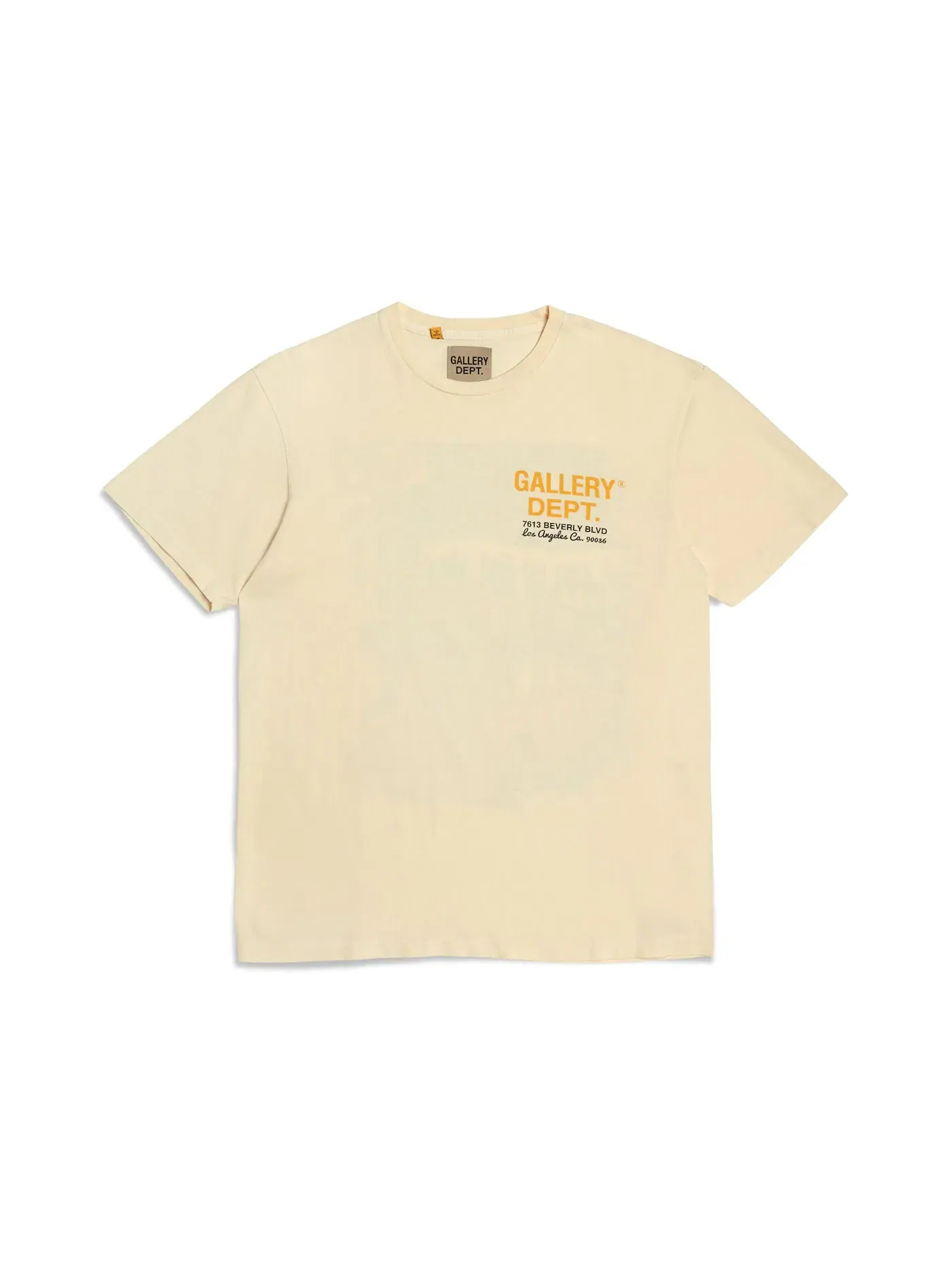Мужская футболка с принтом Drive Thru Boxy Tee Gallery Dept. — изображение 2 из 2, бежевый