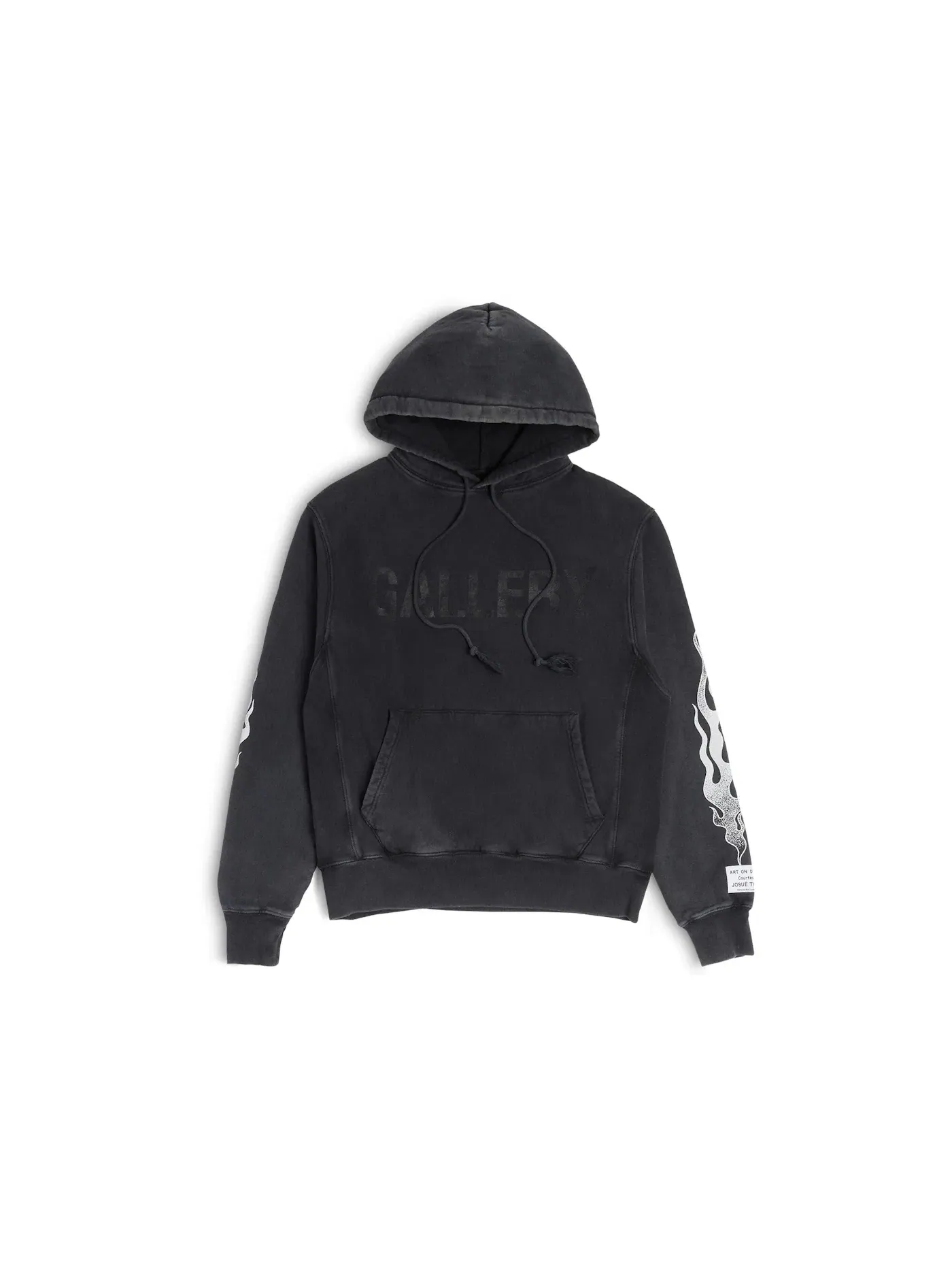 Мужской худи с принтом Flames Hoodie Gallery Dept. — изображение 1 из 2, черный