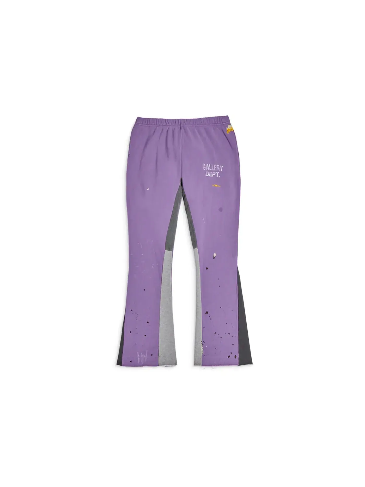 Мужские брюки-клеш с принтом Gallery Dept. Purple — 1