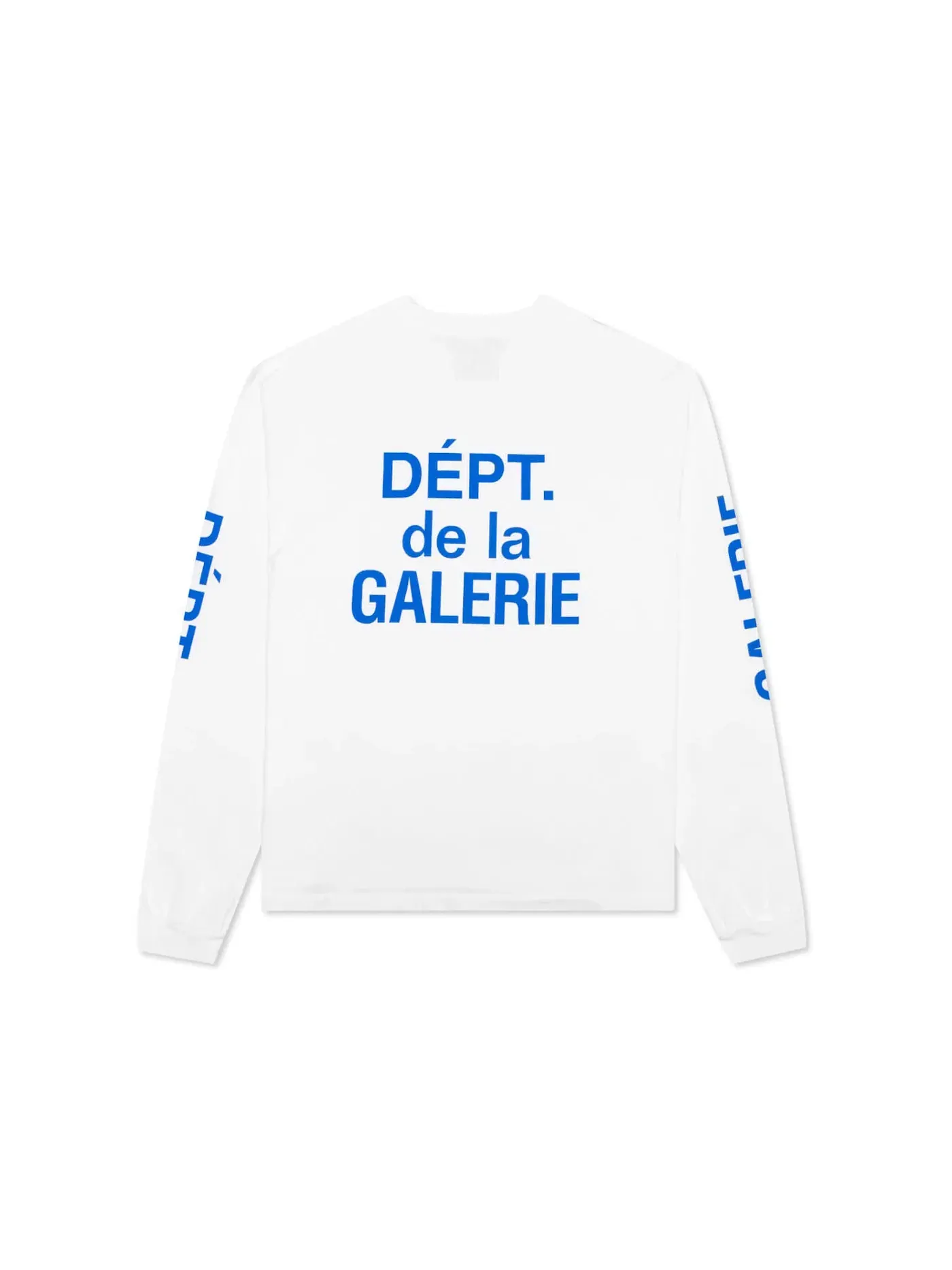 Мужская футболка с длинным рукавом с принтом French Collector Gallery Dept. — изображение 1 из 2, белый синий